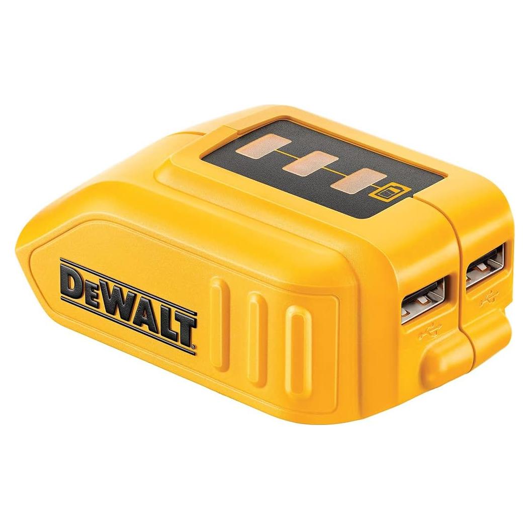 Cargador USB DEWALT 12V/20V MAX DCB090 con 2 puertos