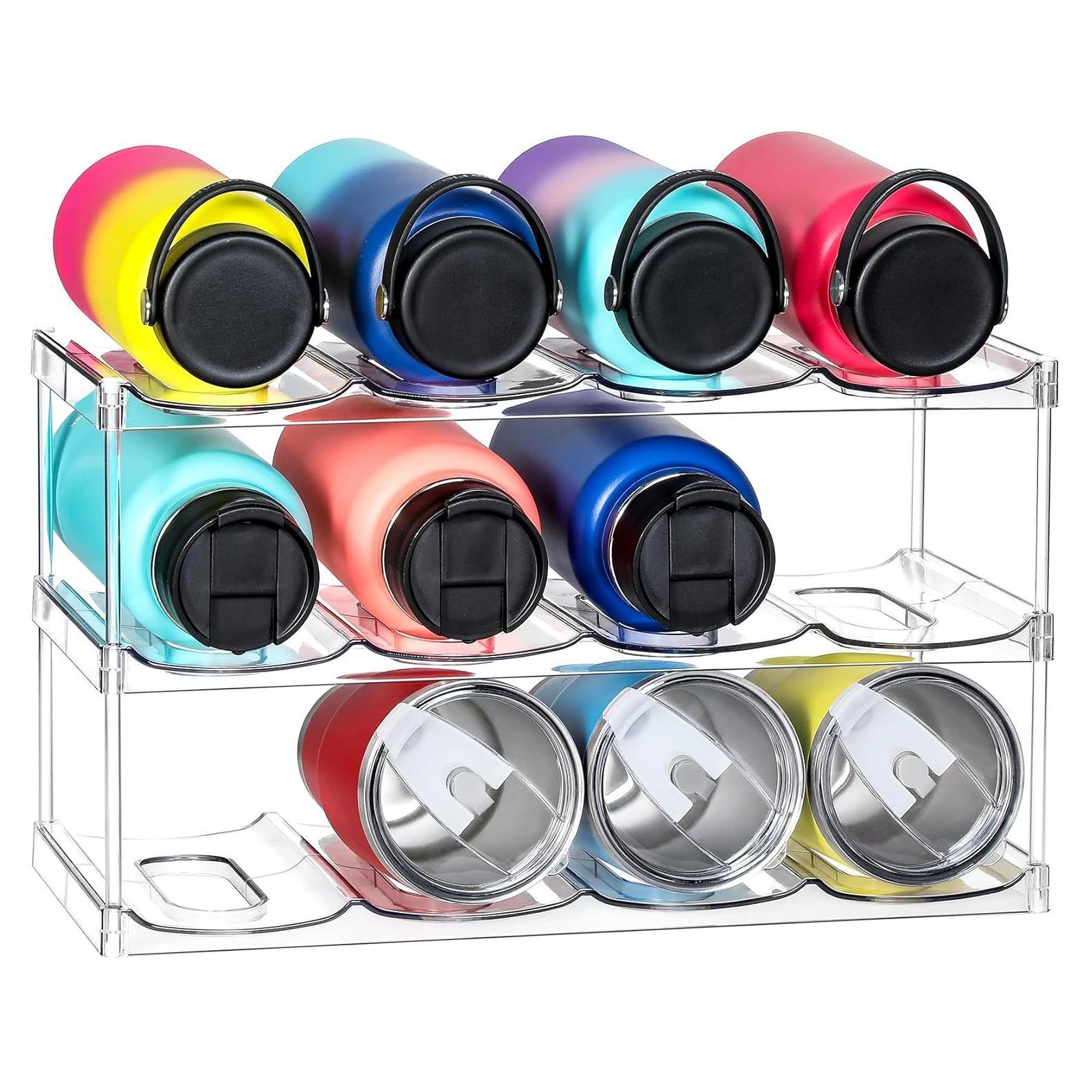 Organizador de Botellas Apilable LANDNEOO 3 Niveles 12 Vasos