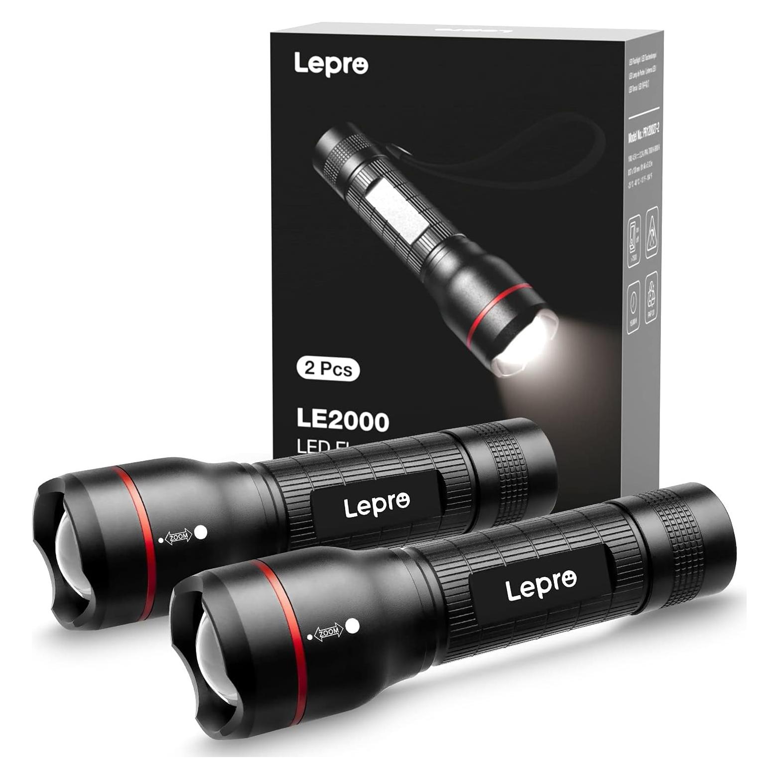 Linterna LED Lepro LE2000 300 Lúmenes 5 Modos Impermeable