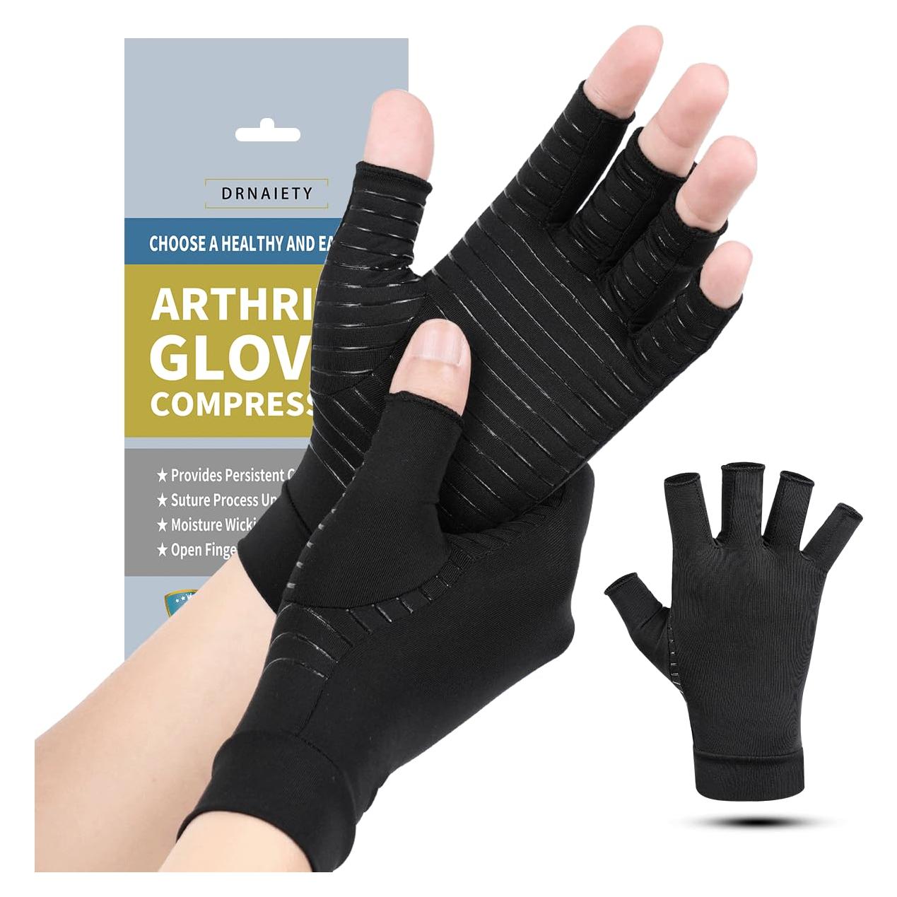 Guantes de Compresión de Cobre DRNAIETY para Artritis M