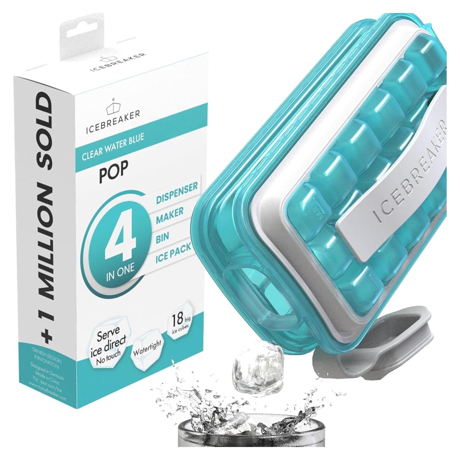 Bandeja de Hielo ICEBREAKER 54 Cubos Silicona con Tapa