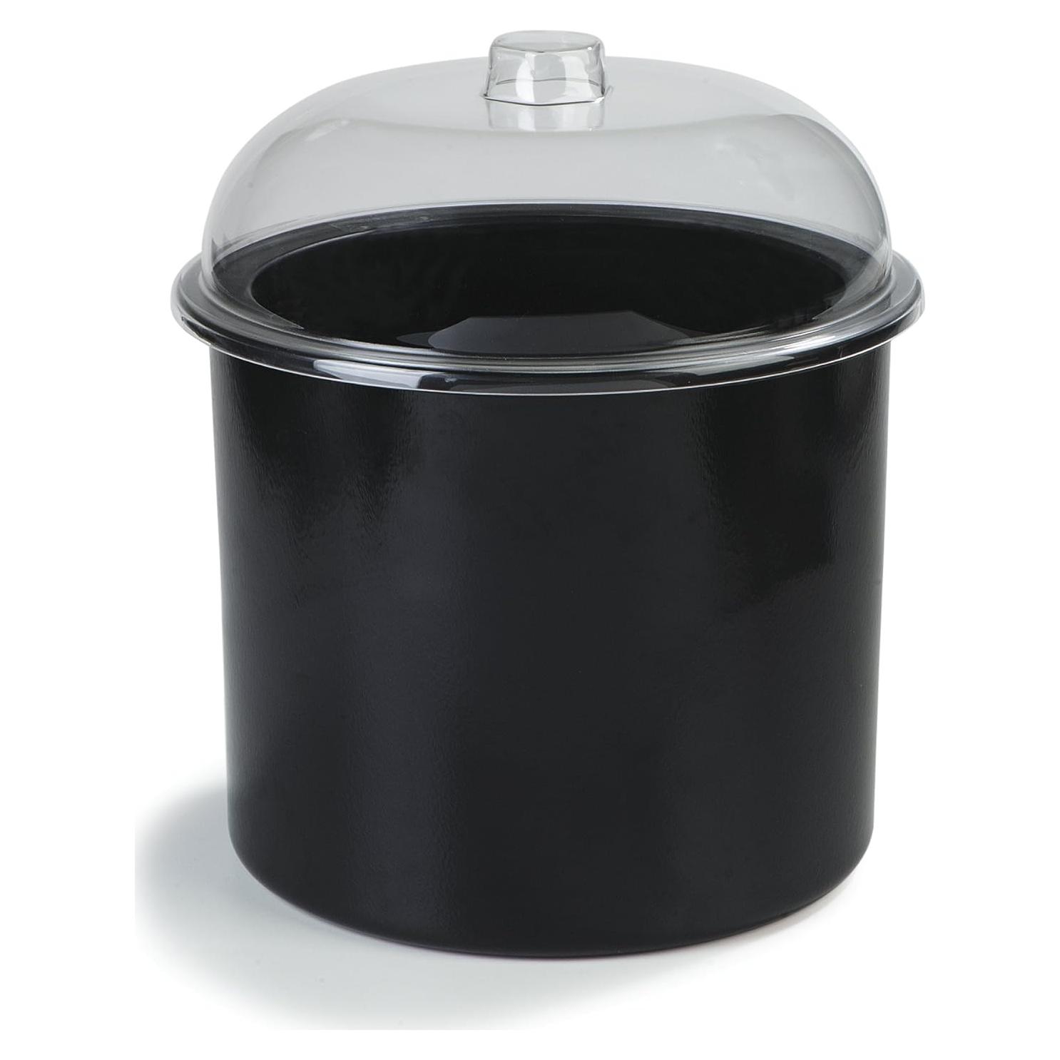 Crock Aislado para Helado Carlisle 3 Galones Negro