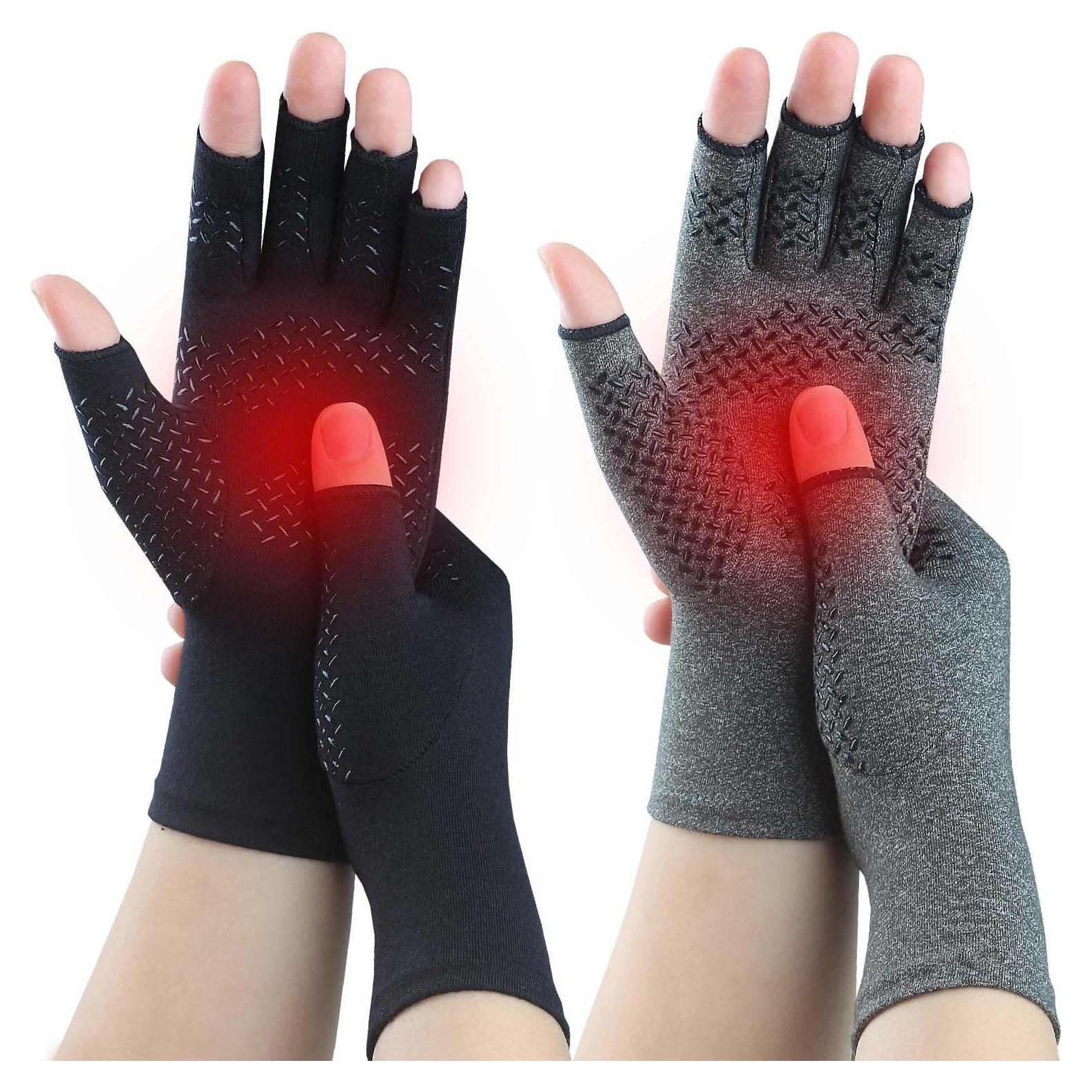 Guantes de Compresión Kecartu para Artritis - 2 Pares Medianos