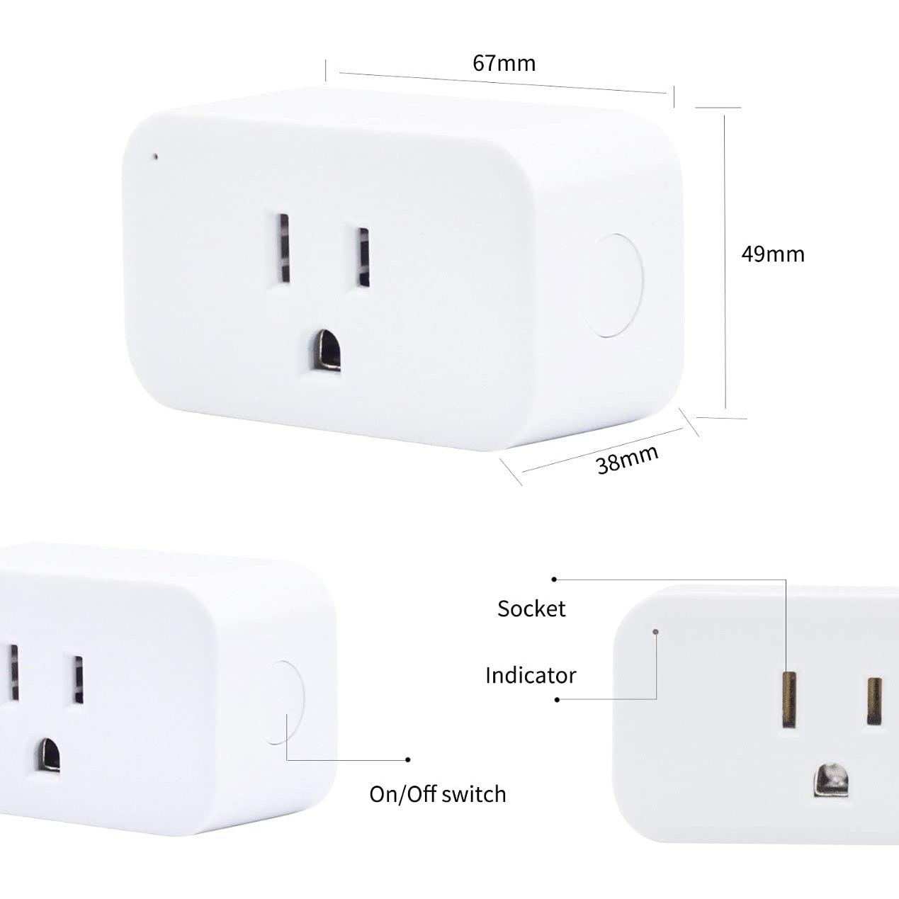 Enchufe Inteligente Third Reality Paquete de 4 Zigbee 15A