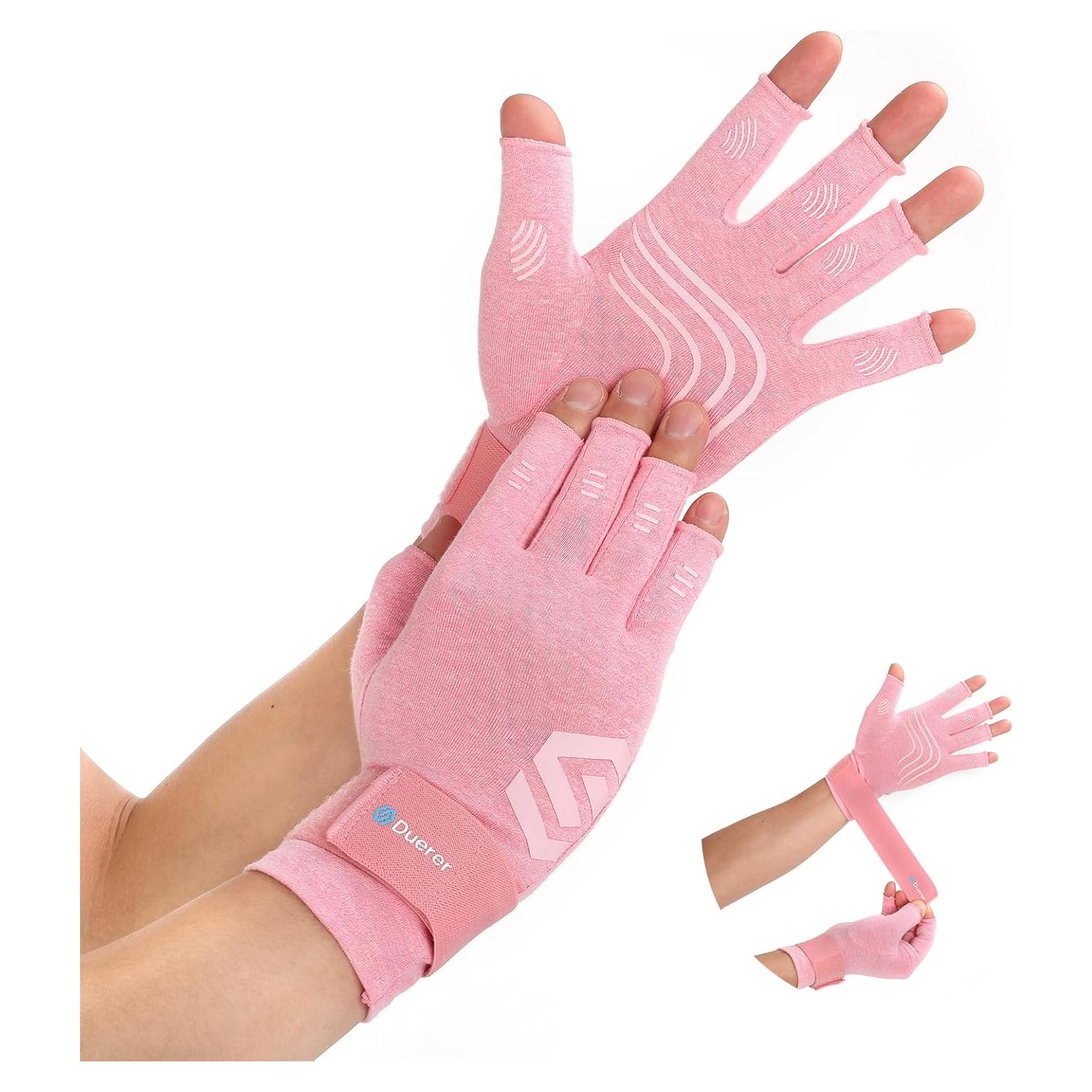 Guantes de Compresión Duerer para Artritis Unisex Rosa