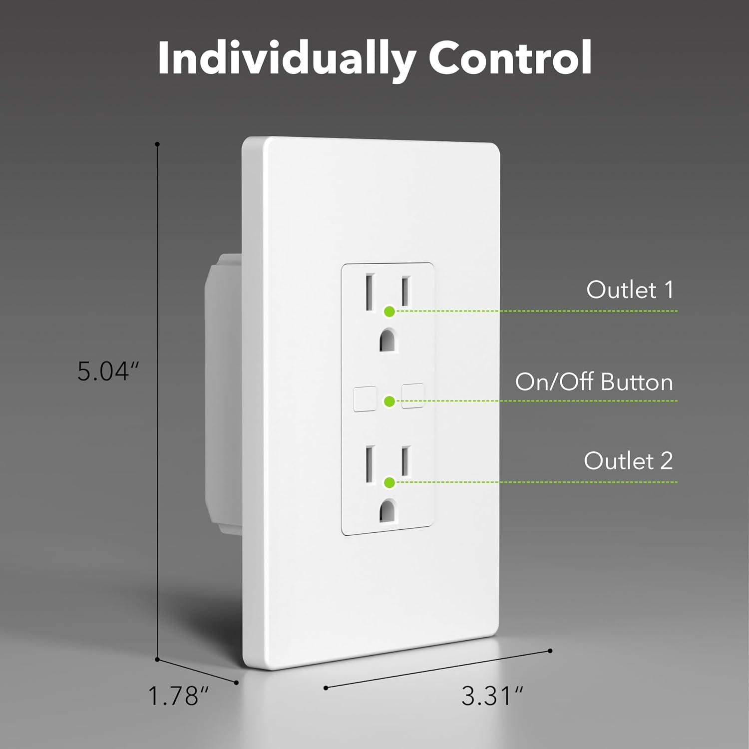 Enchufe Inteligente BN-LINK U183WT Wi-Fi 2 Salidas Controladas