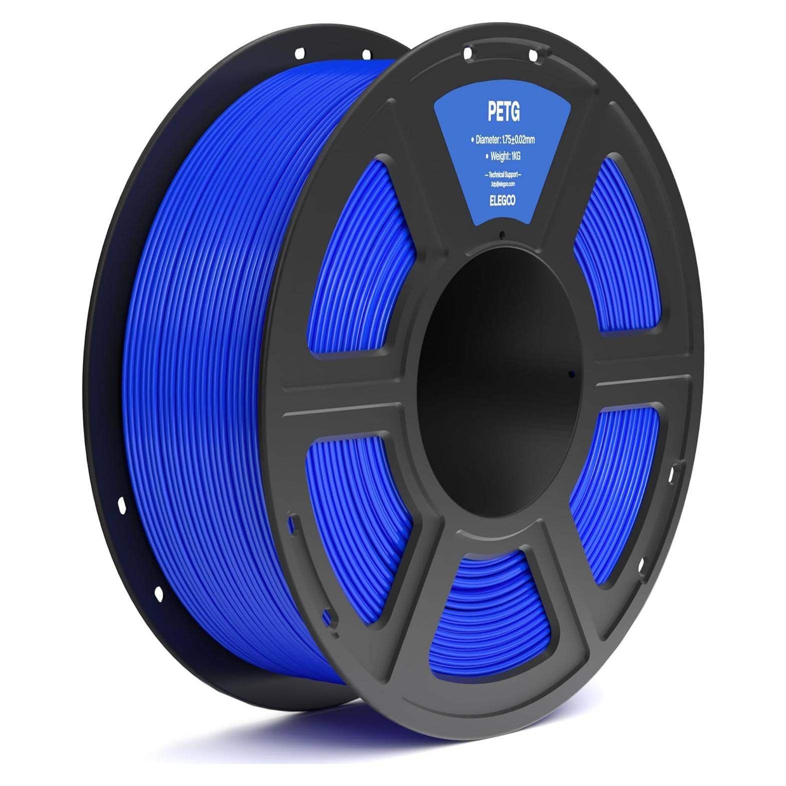 Filamento ELEGOO PETG 1.75mm Azul 1KG para Impresora 3D