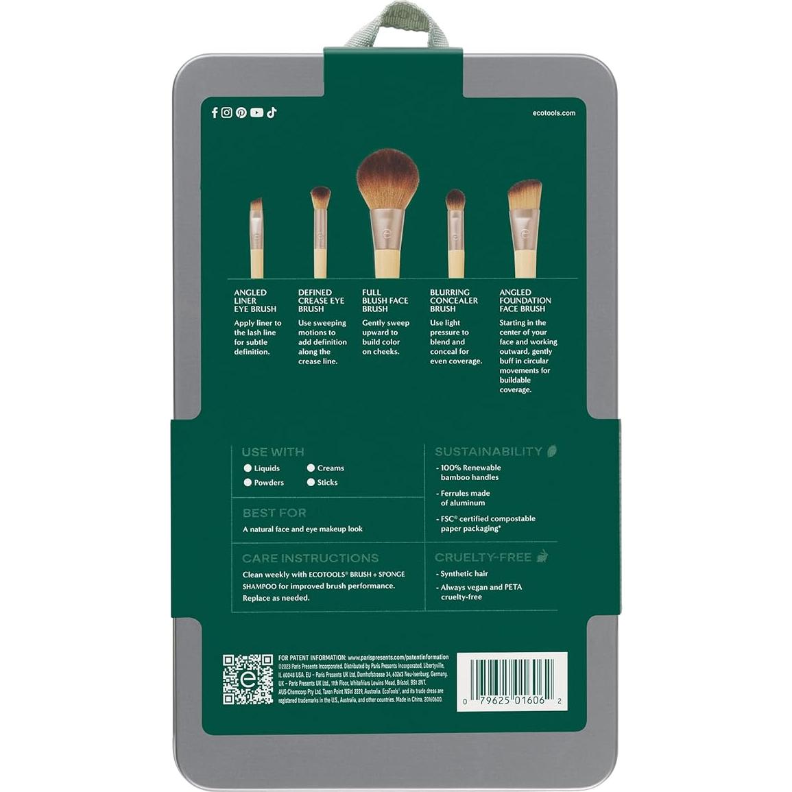 Set de Brochas de Maquillaje EcoTools 6 Piezas Ecológicas