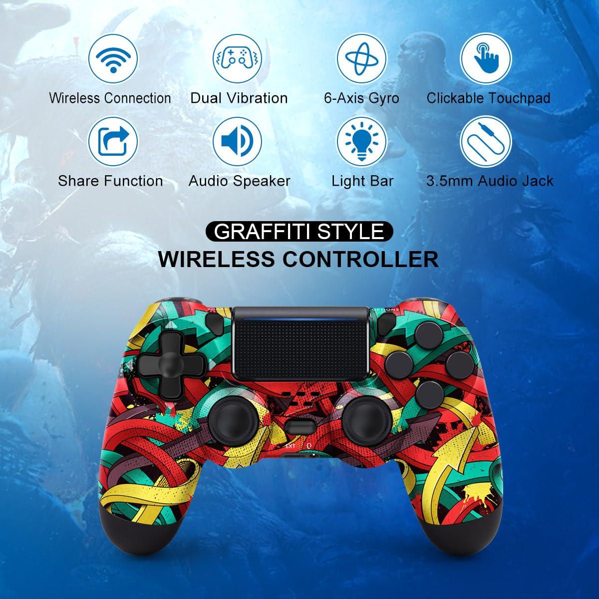 Controlador Inalámbrico MOOGOLE para PS4 y PC - Batería 1000mAh