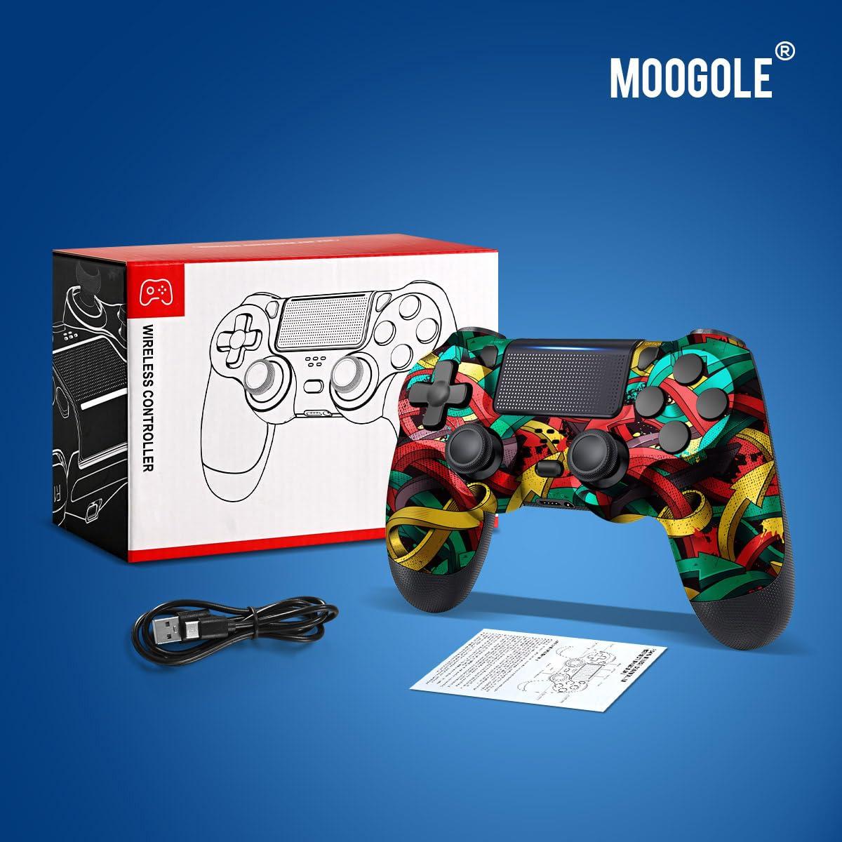 Controlador Inalámbrico MOOGOLE para PS4 y PC - Batería 1000mAh