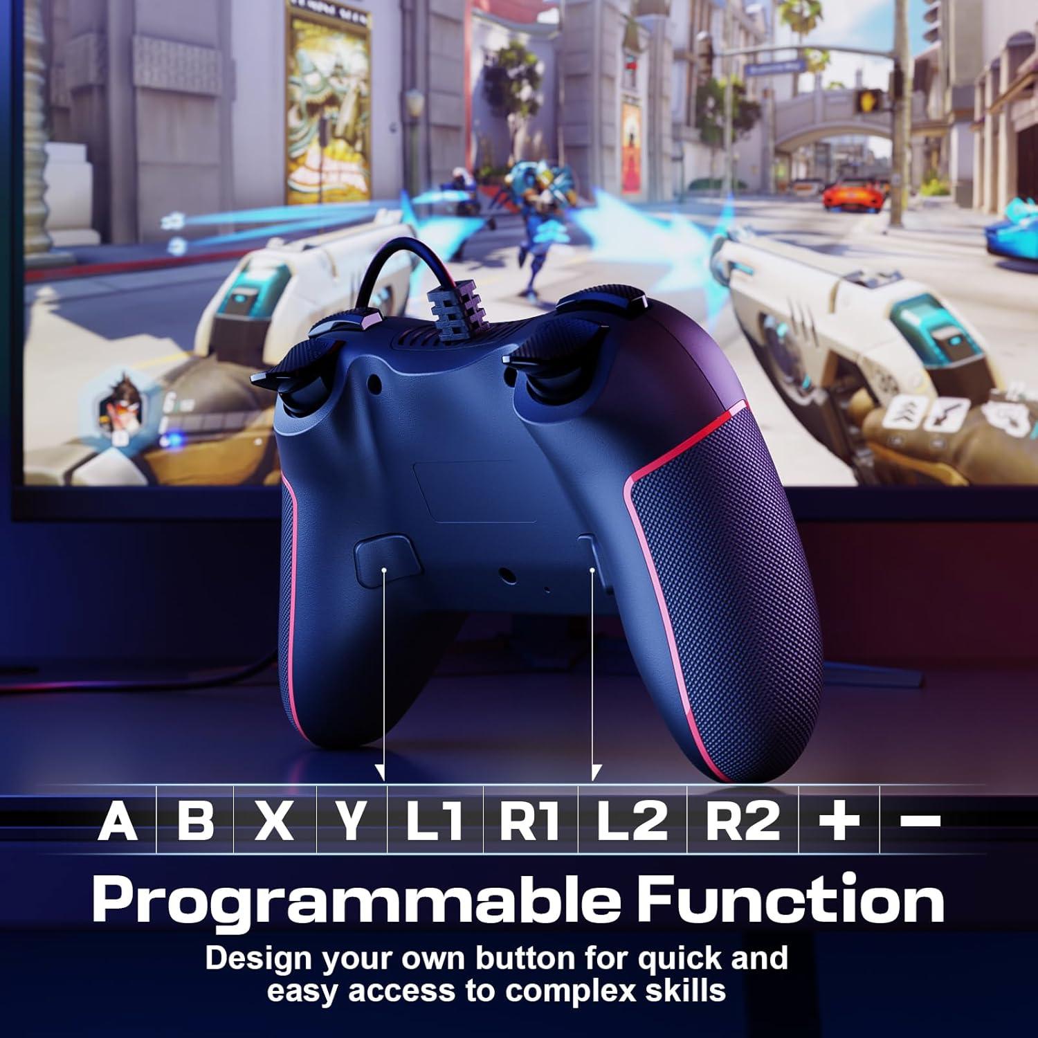 Controlador PC RivalPlay con cable y vibración ajustable