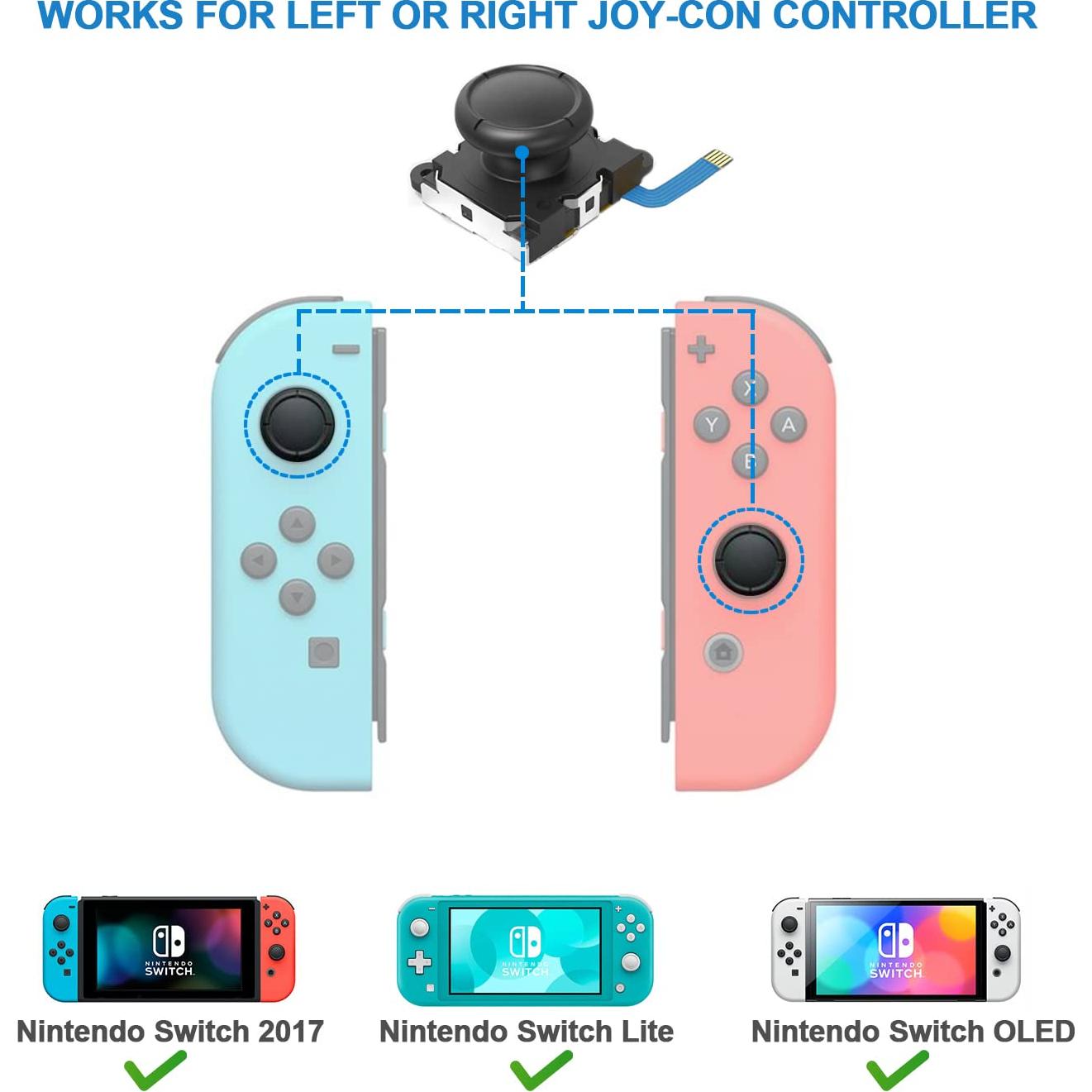 Kit de reparación joystick Joy-Con Veanic para Switch OLED
