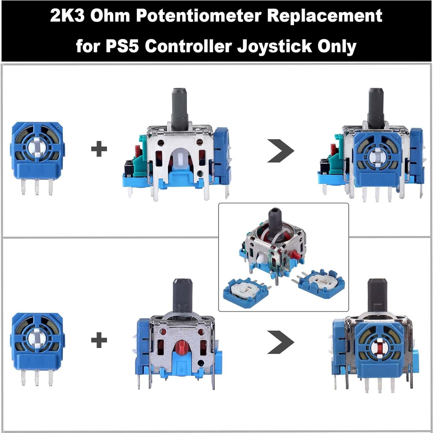 Reemplazo Joysticks Analógicos 3D Ikpek para PS5 - 6 Piezas