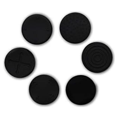 6 Tapas de Silicona para Joystick PS Vita GGZone Negro
