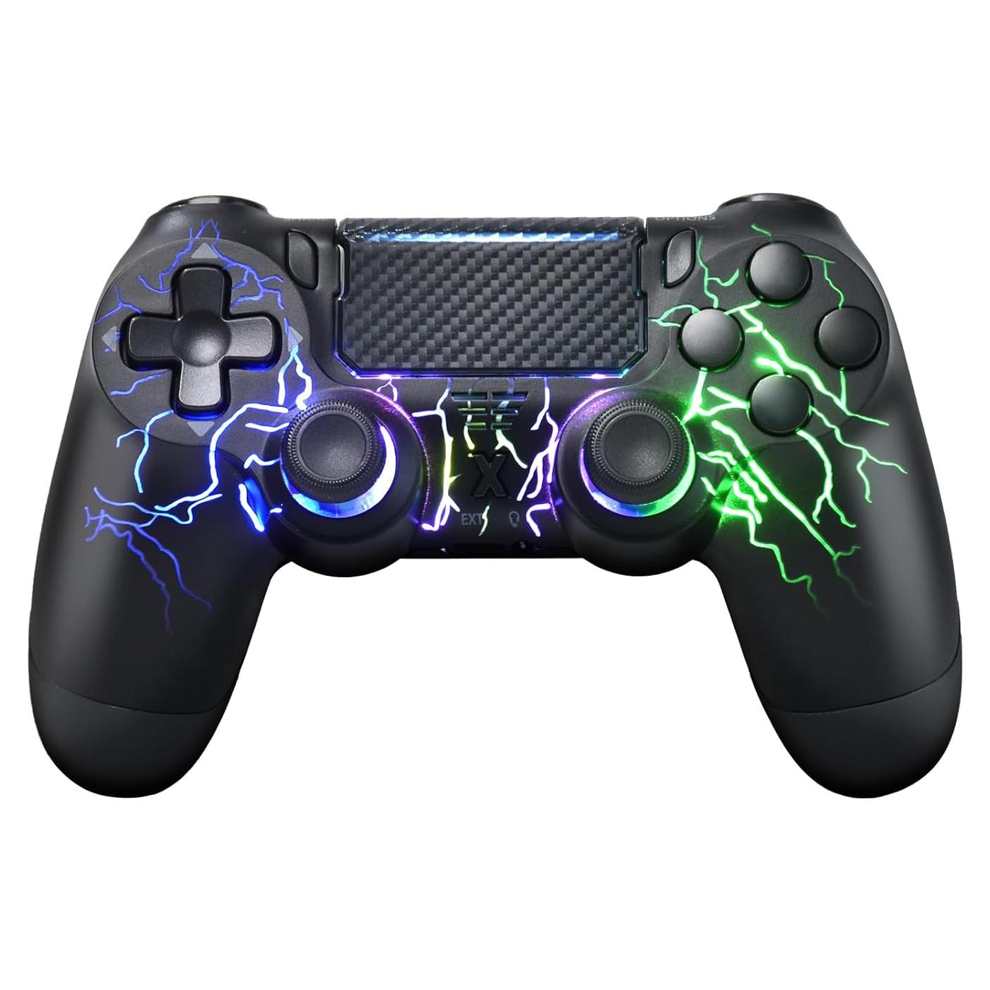 Controlador Inalámbrico mone PS4/PC - RGB - Negro