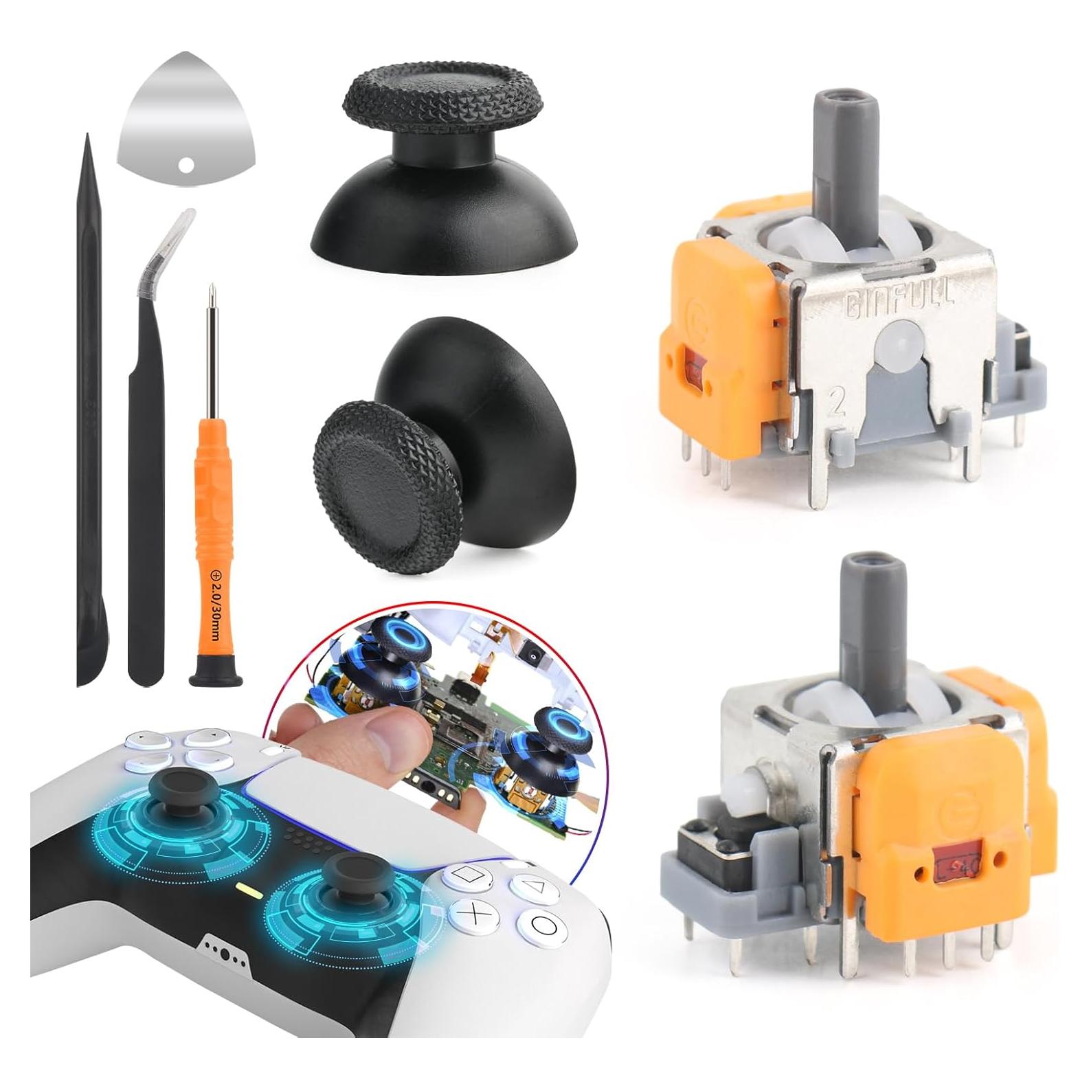 Joysticks Efecto Hall YWLRONG para PS5 Reemplazo 3D (2Pack)