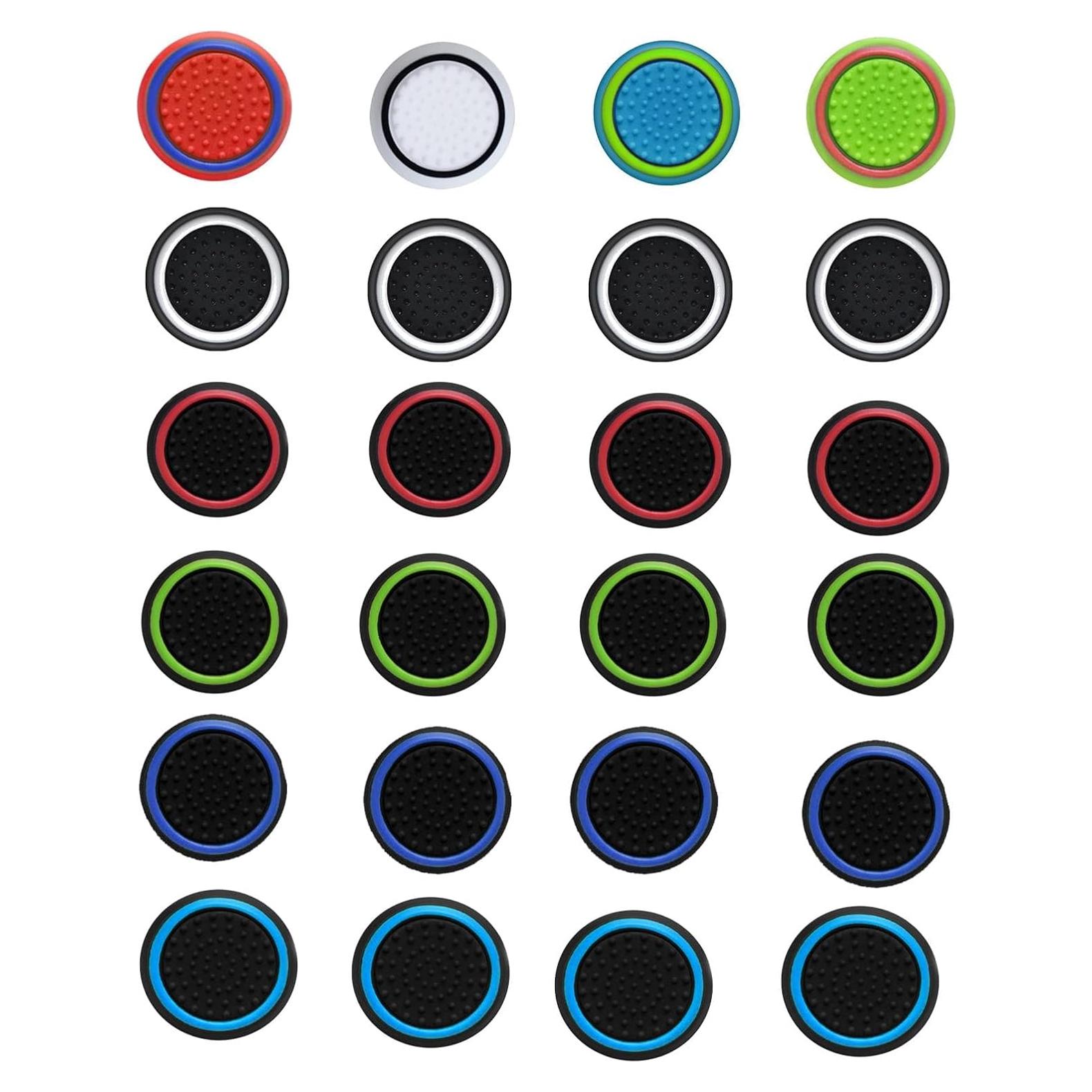 24 Tapas de Silicona Antideslizantes CTHTBZ para Joystick