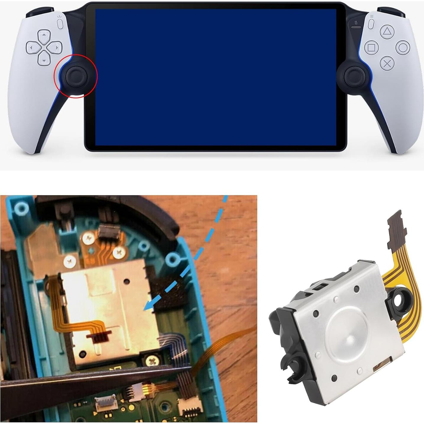 Módulo Analógico Izquierdo YINETTECH para PS5 Portal 14.6x13.8mm