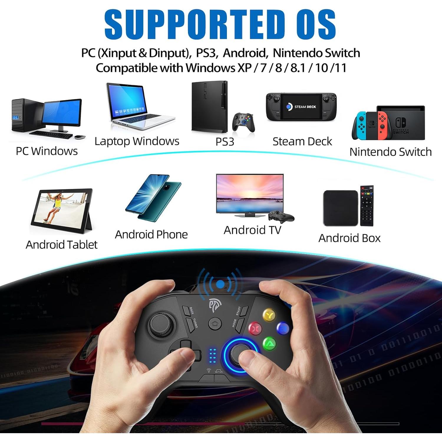 Controlador Inalámbrico EasySMX ESM 9110 para PC y Android