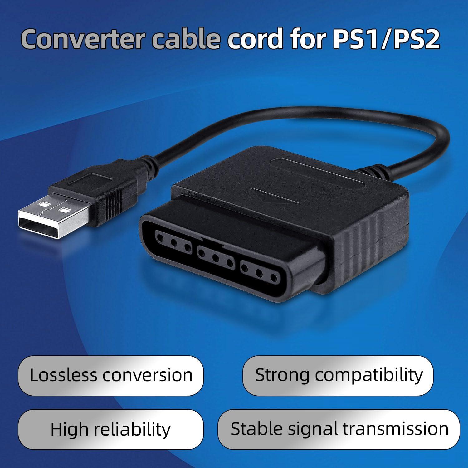 Adaptador USB OSTENT para Controlador PS1/PS2 a PC