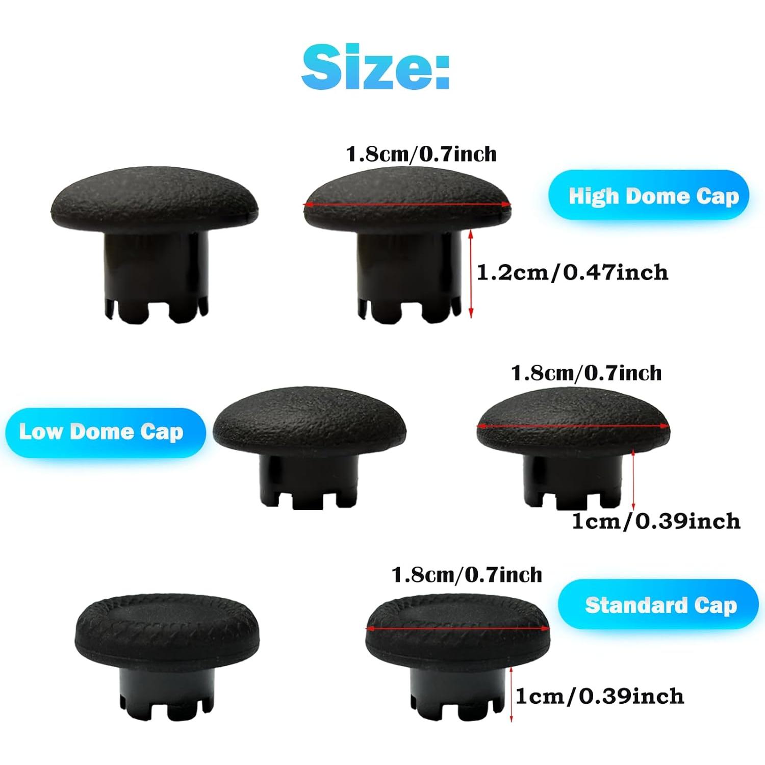 Tacos de Pulgar Peixiong para Controlador PS5 Edge - Negro