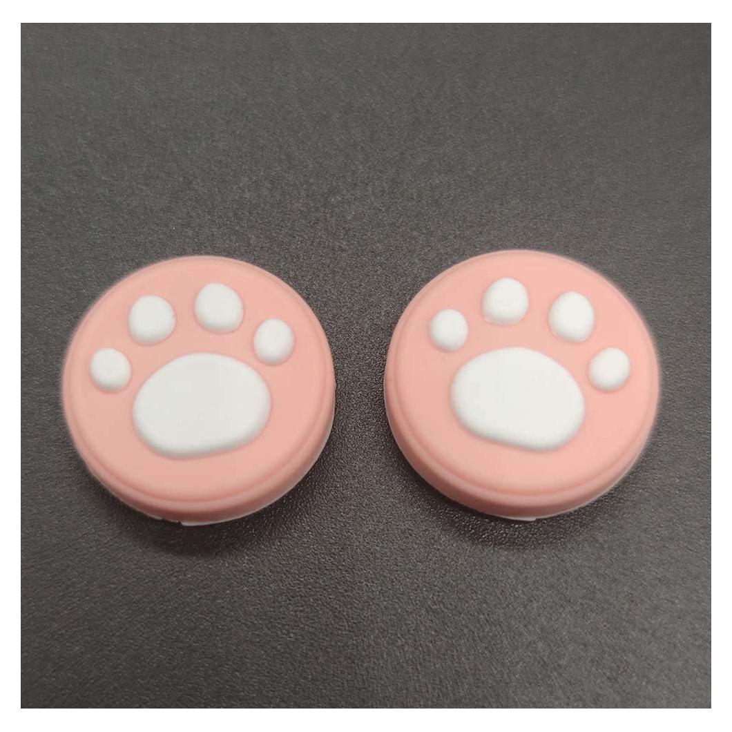 2 Tapas de Silicona Rosa para Joystick Nintendo Switch