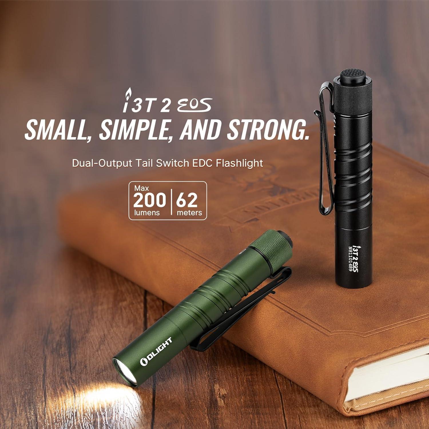 Linterna OLIGHT I3T 2 EDC 200 lúmenes Compacta Negra