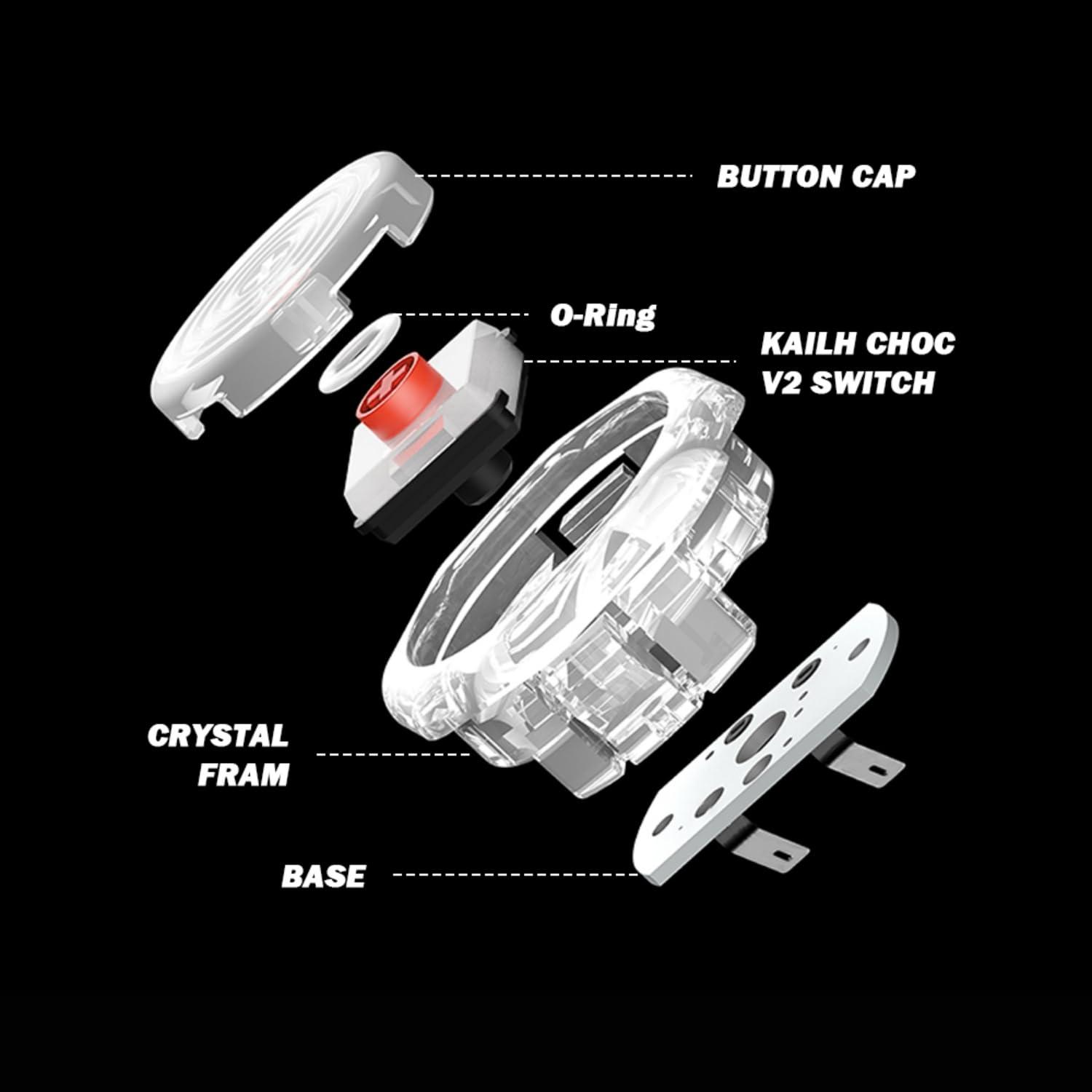 Botones de Cierre BITFUNX 12 PCS para Arcade 30mm