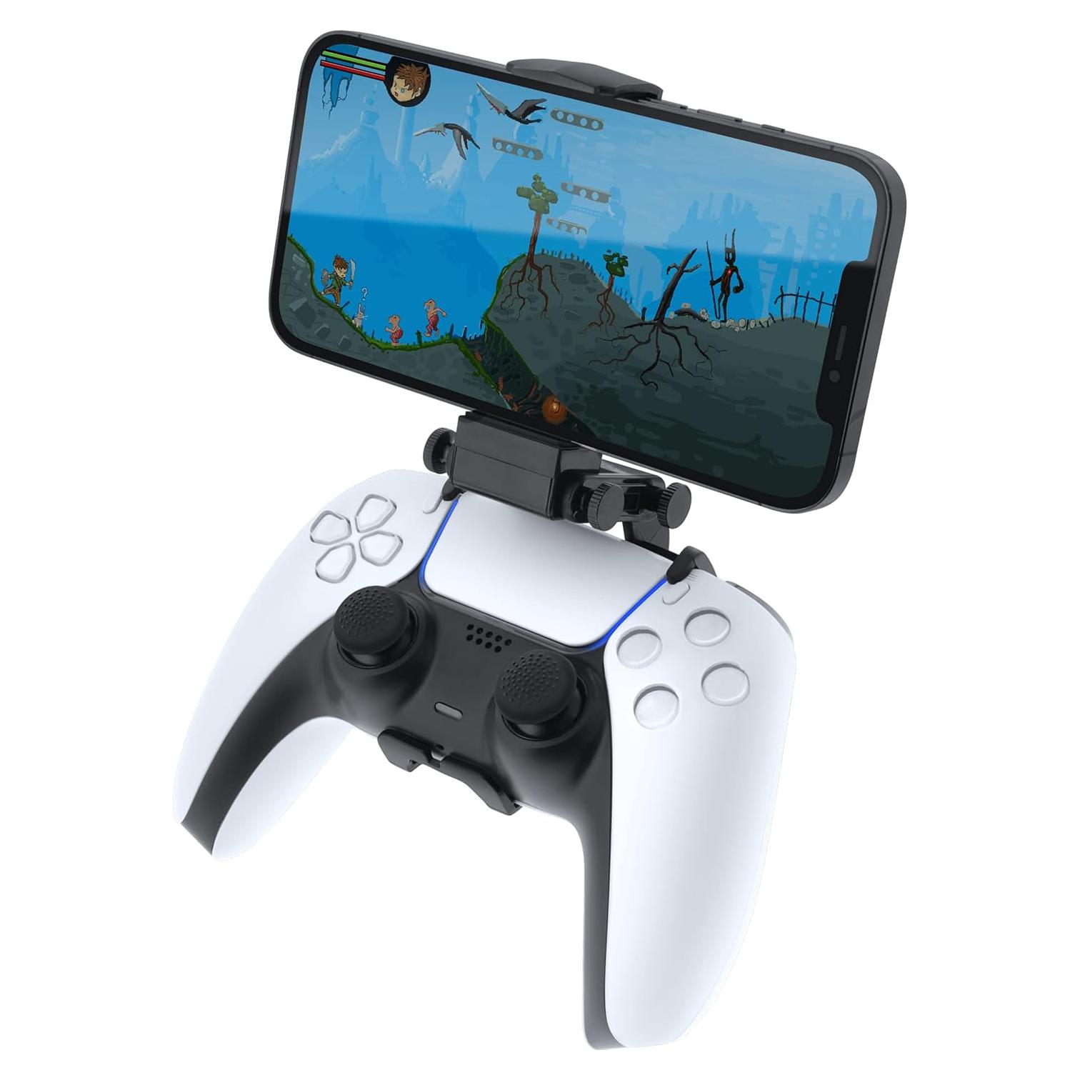 Soporte Bionik Game Clutch para PS5 y teléfono móvil