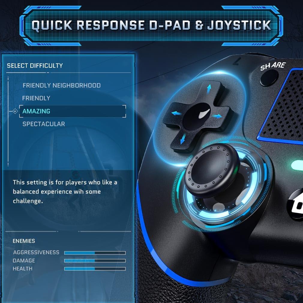 Controlador con cable DIANVEN para PS4 y PC 1.98m