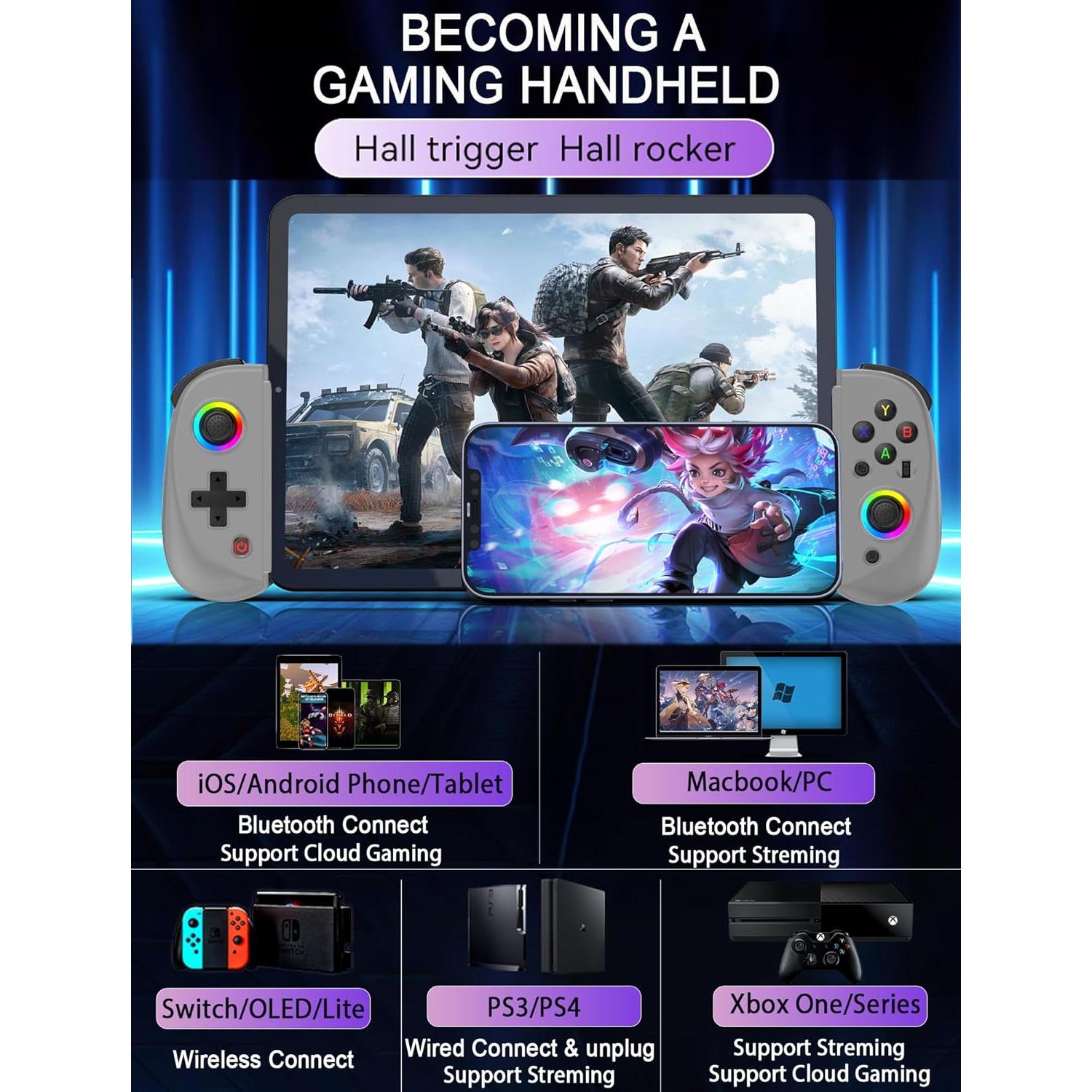 Controlador Inalámbrico Koiiko para iPad y Android RGB Turbo