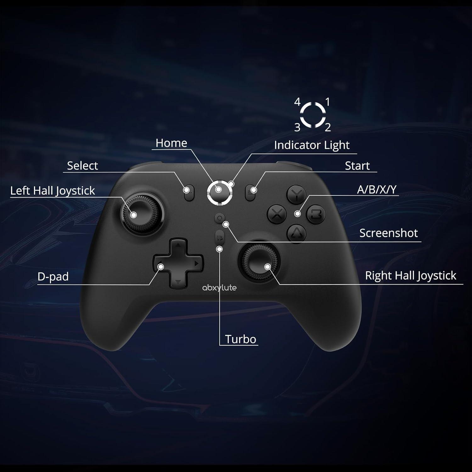 Controlador Inalámbrico C6 abxylute para PC y Switch - 1000Hz