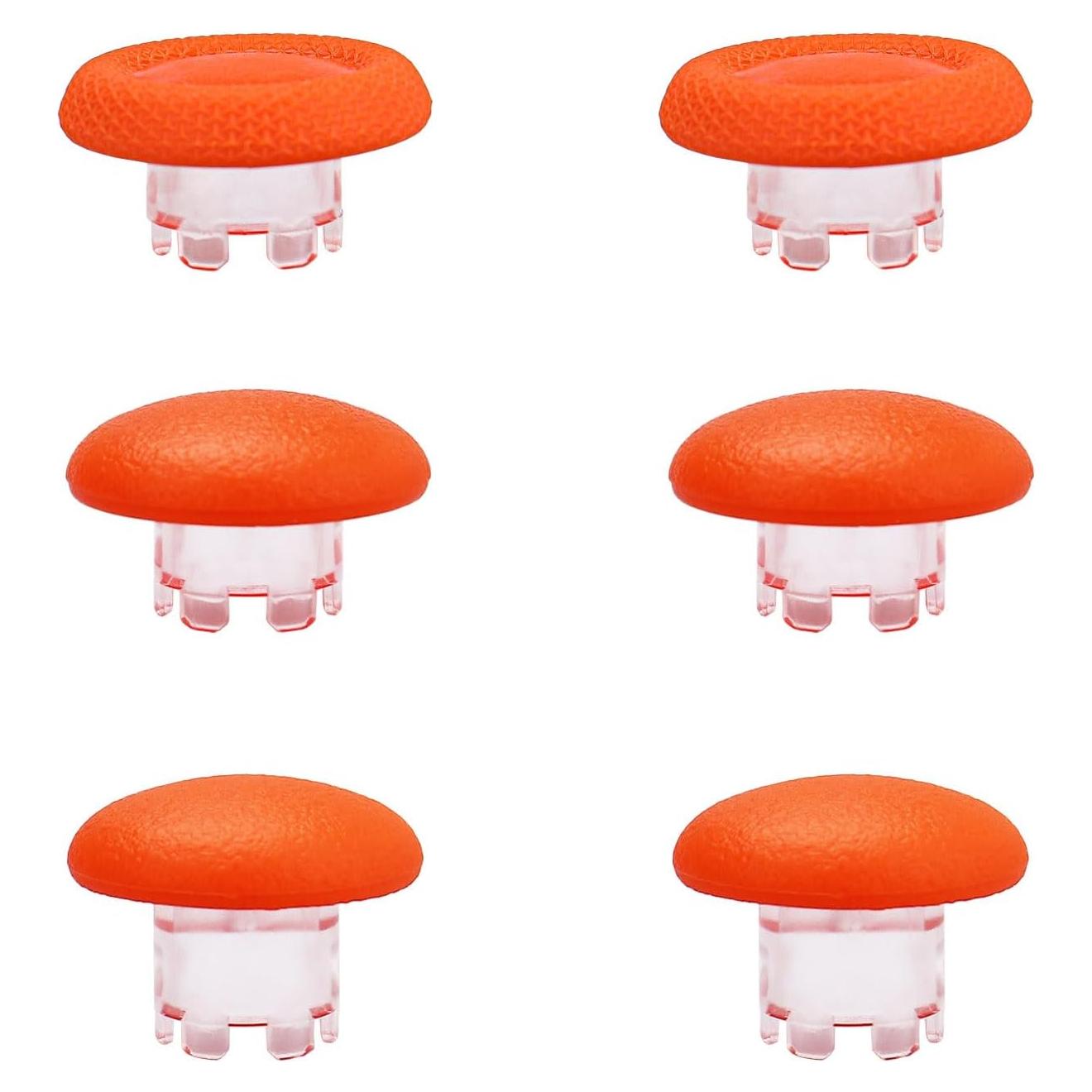 Thumbsticks Reemplazo Ikpek PS5 Edge Naranja Claro 6 Piezas