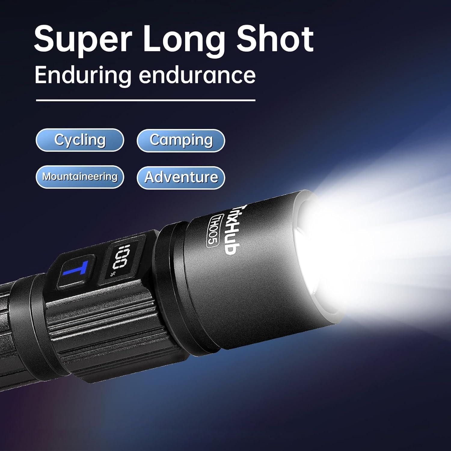 Linterna Recargable TrixHub TH005 LED 5 Modos 154g