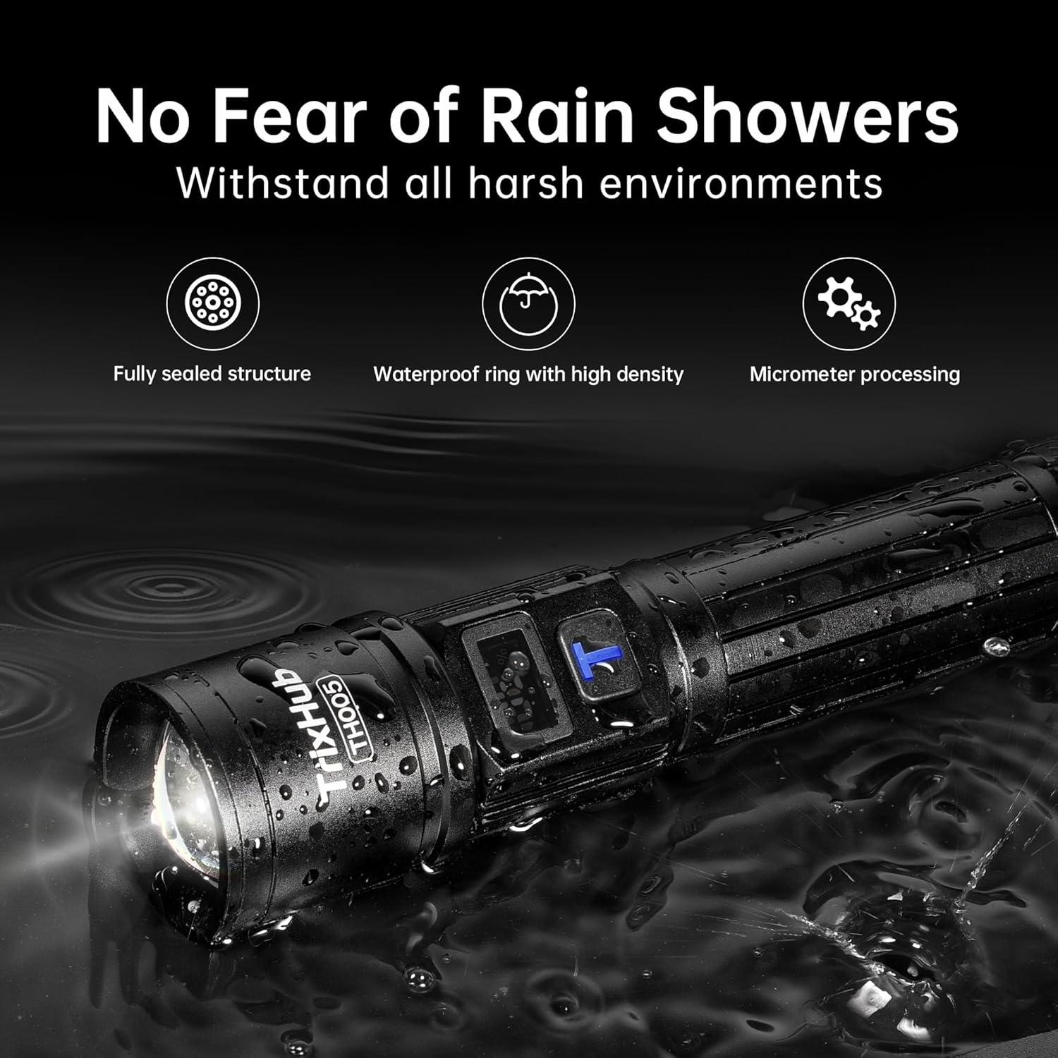 Linterna Recargable TrixHub TH005 LED 5 Modos 154g