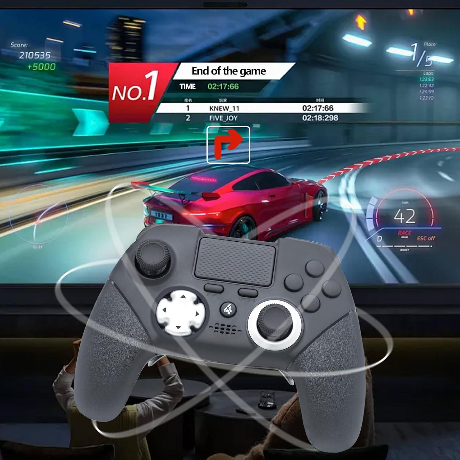 Controlador Inalámbrico Eagolloar PS4 con Palancas Programables