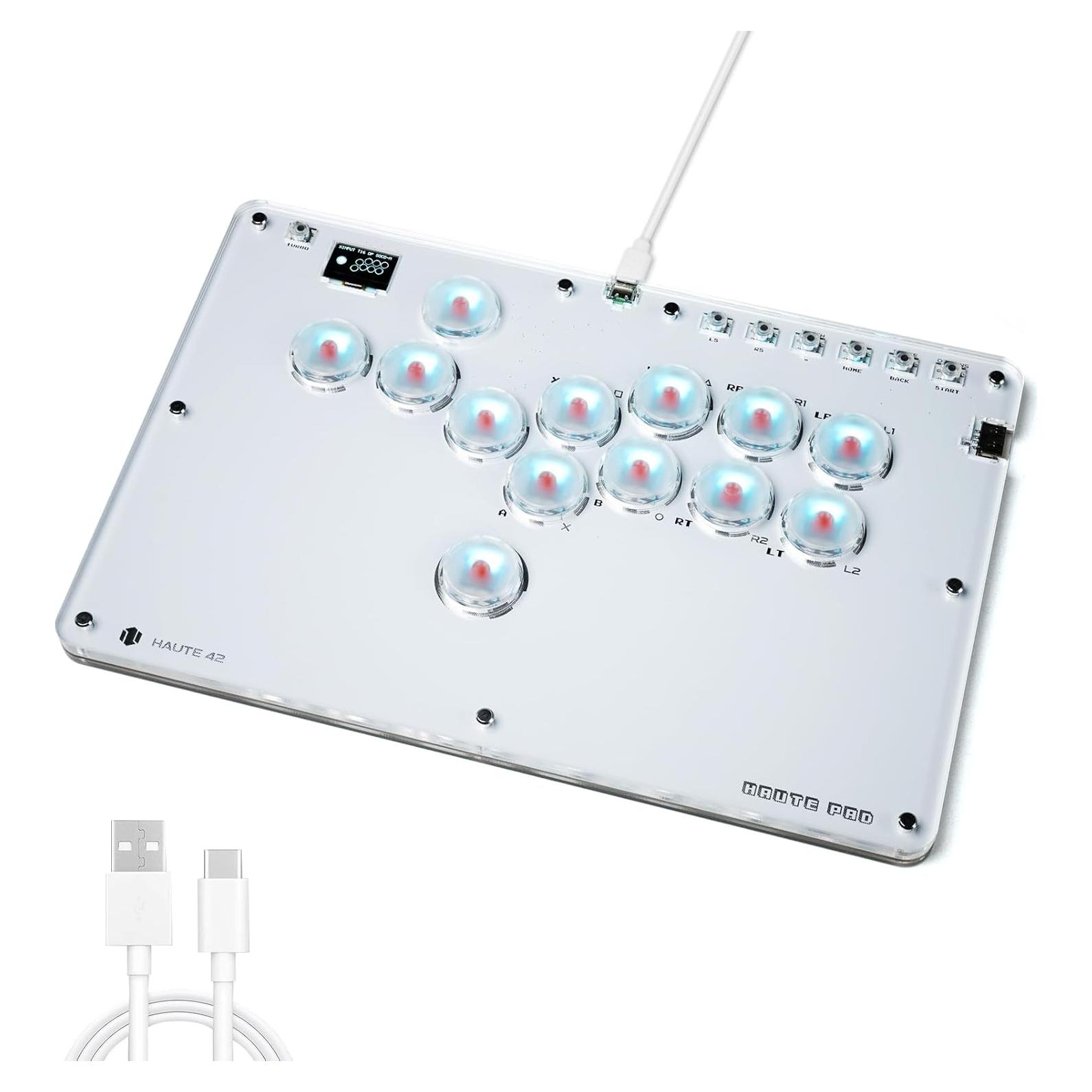 Controlador Arcade Sehawei T13 con RGB y Turbo para PC/PS4/Switch