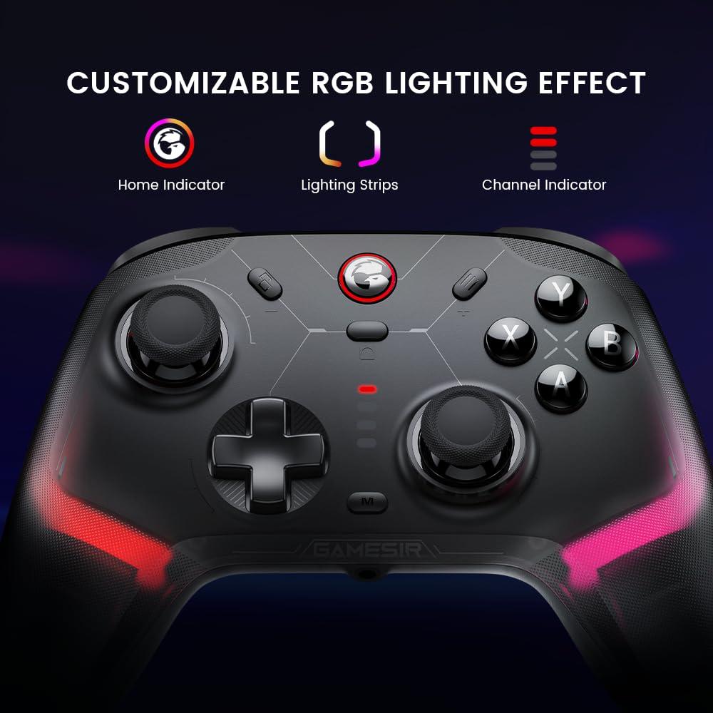 Controlador Inalámbrico GameSir Cyclone 2 - RGB, Carga Rápida