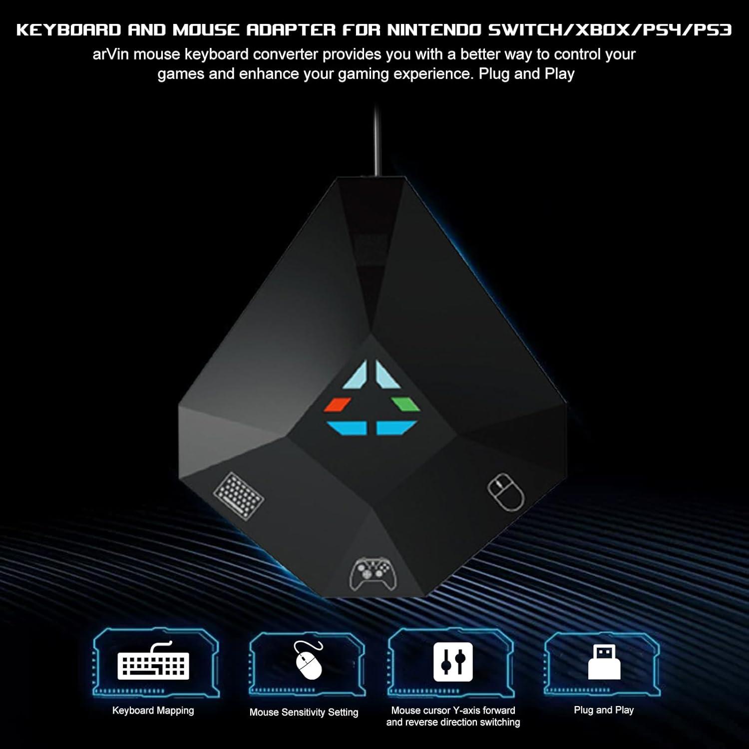 Adaptador de Teclado y Ratón arVin para Consolas PS4/Xbox