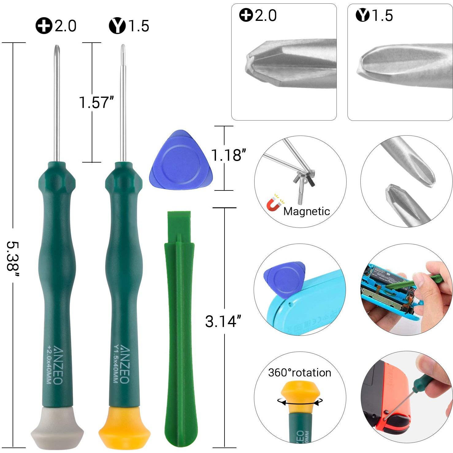 Kit Reparación Joycon LONANDY 2 Piezas para Nintendo Switch