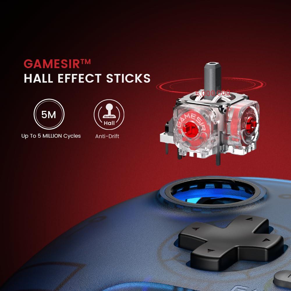 Controlador GameSir T7 con Joysticks de Efecto Hall