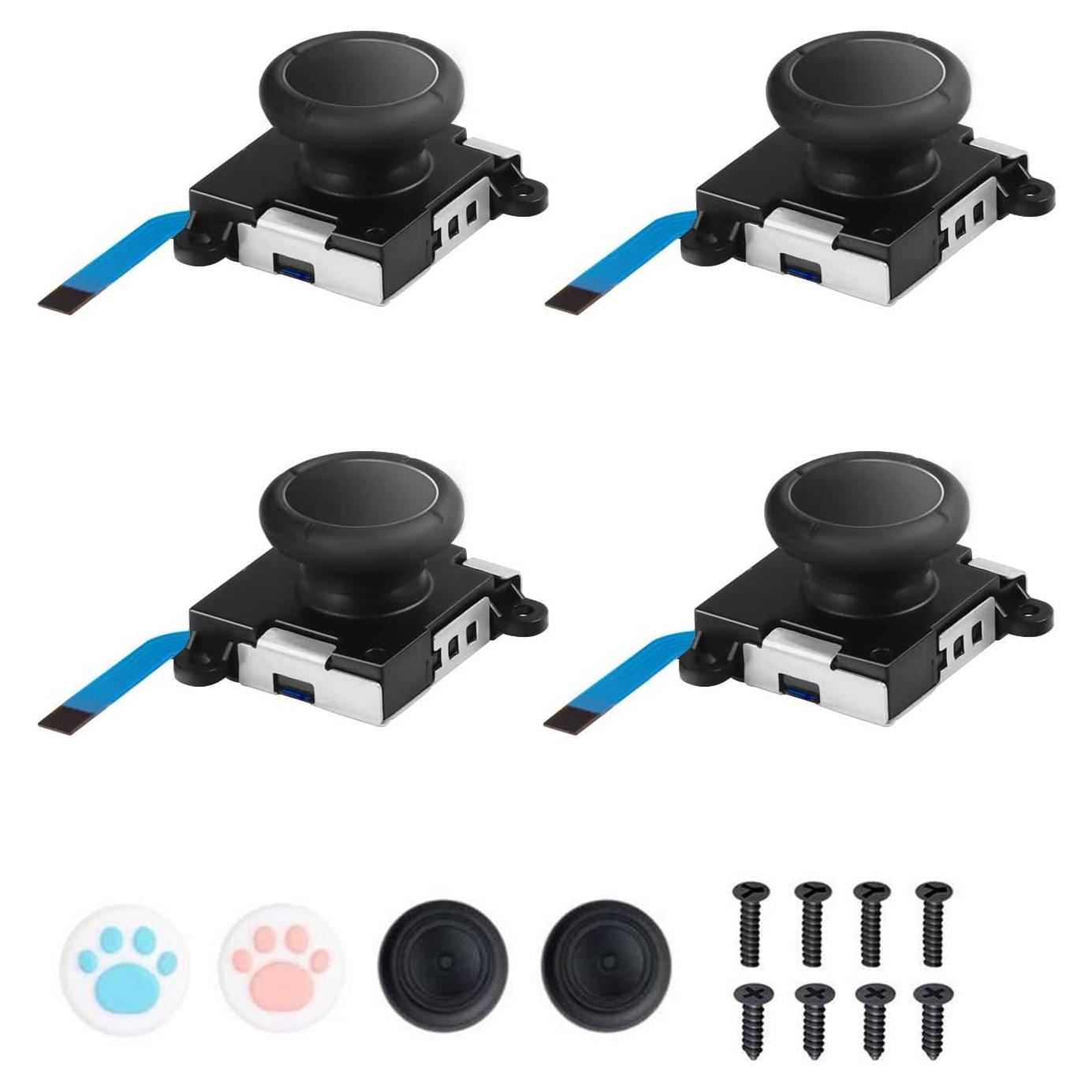 Reemplazo JoyCon JAOYSTII 4 Piezas para Nintendo Switch
