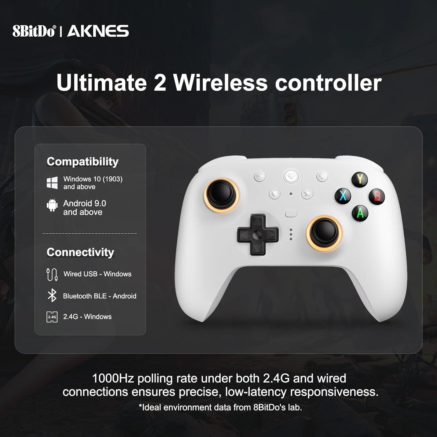 Controlador Inalámbrico AKNES 8BitDo Ultimate para PC y Android
