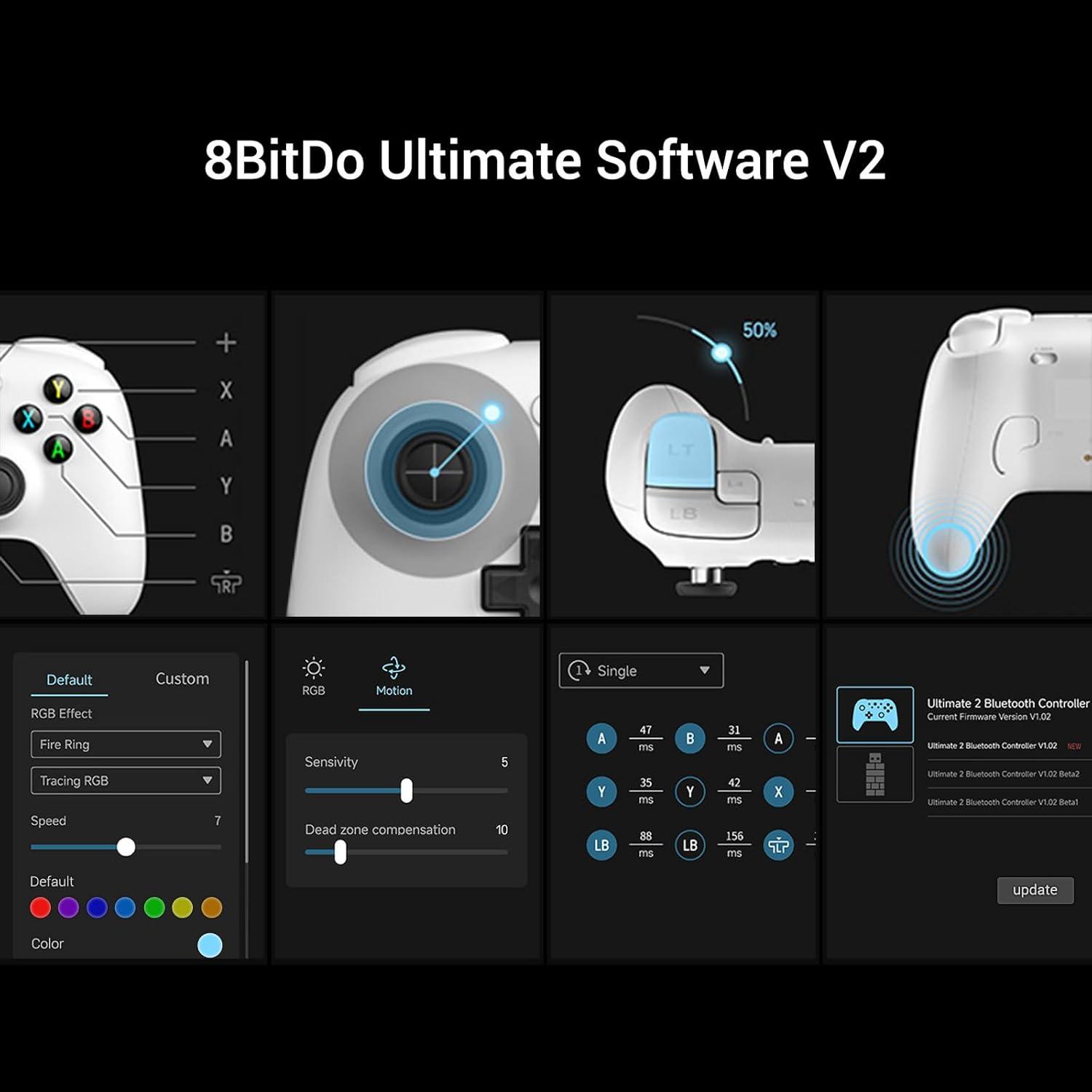 Controlador Inalámbrico AKNES 8BitDo Ultimate para PC y Android