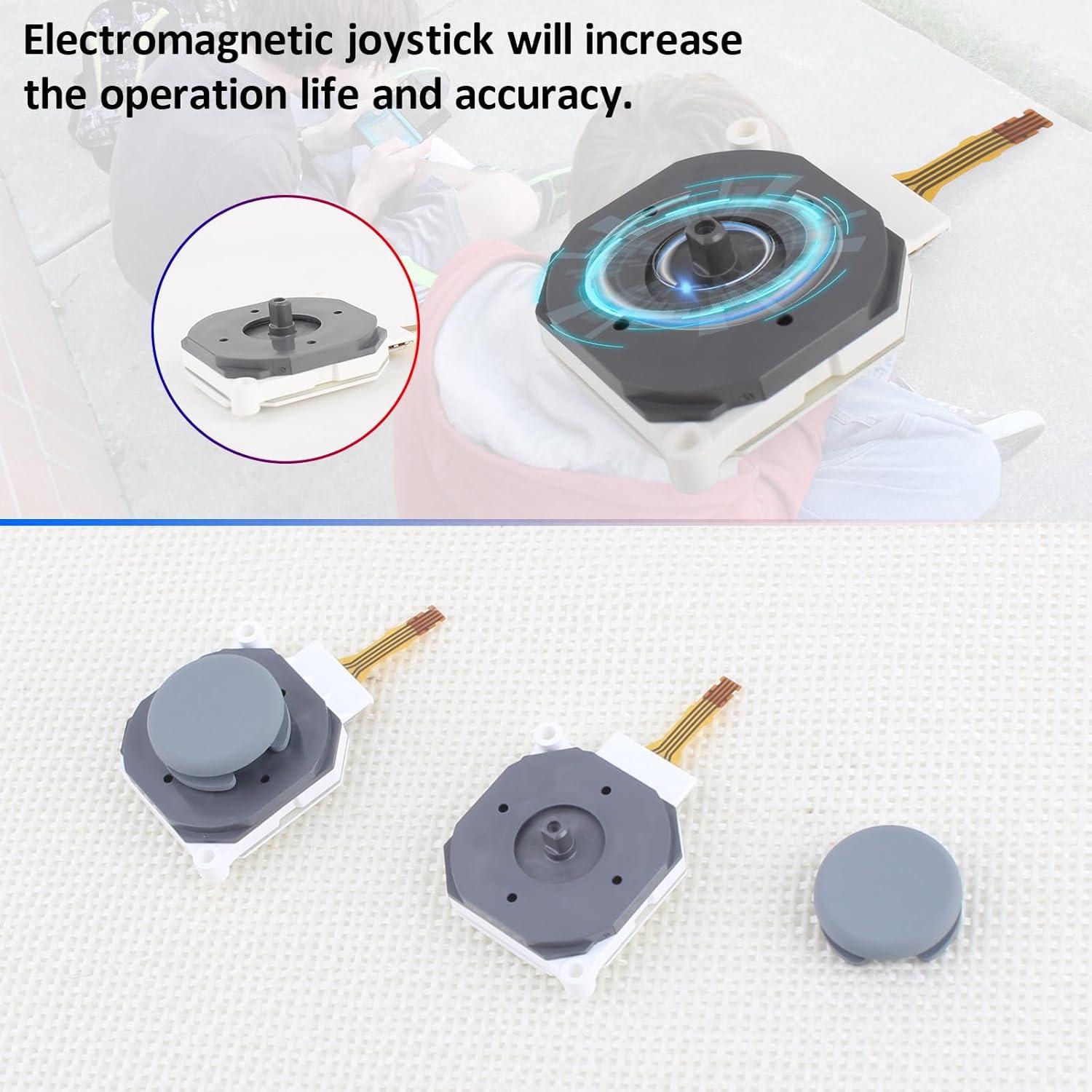 Reemplazo Joysticks 3D YWLRONG para Nintendo 3DS XL Gris