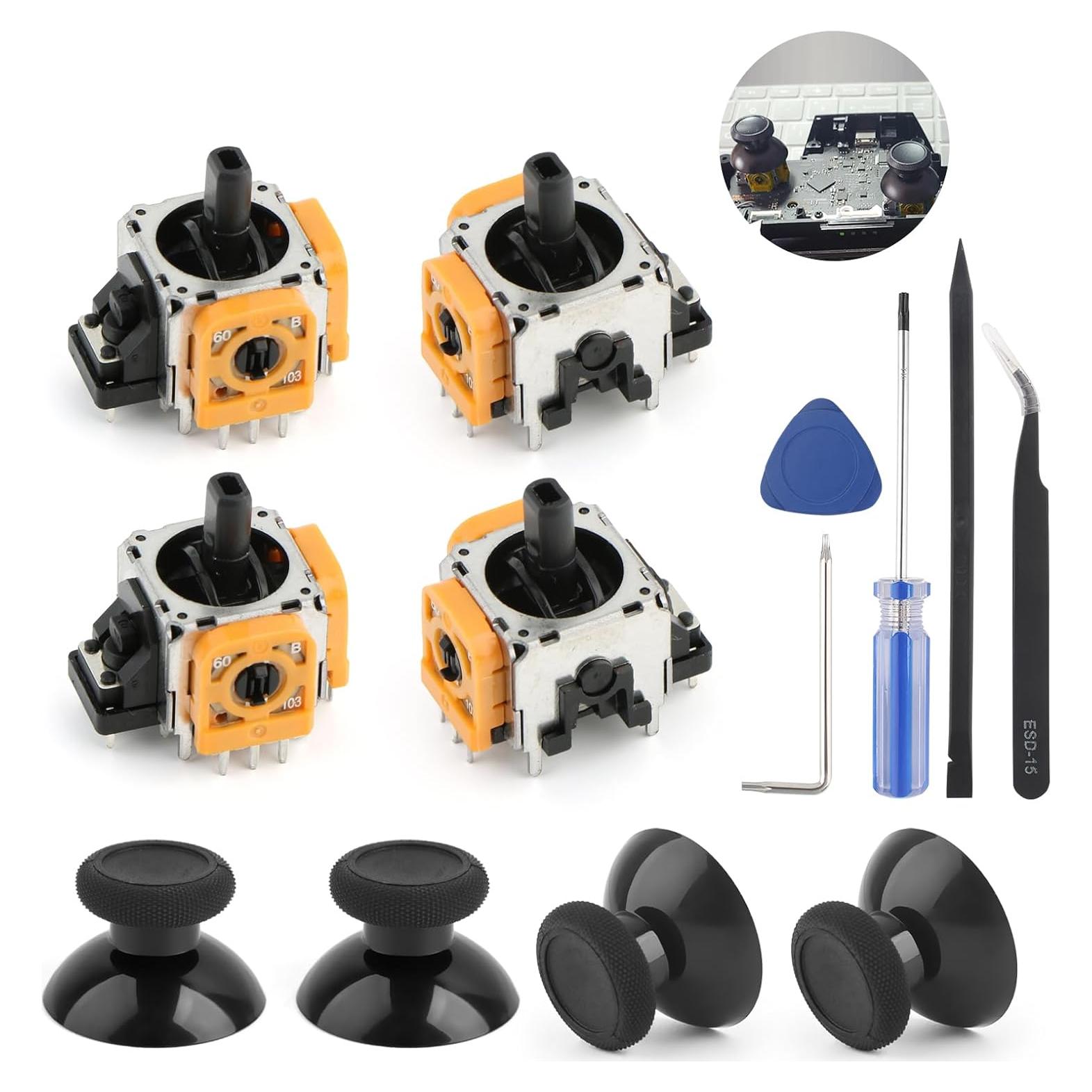 Reemplazo Joystick Xbox One S/X YWLRONG 4 Piezas Naranja