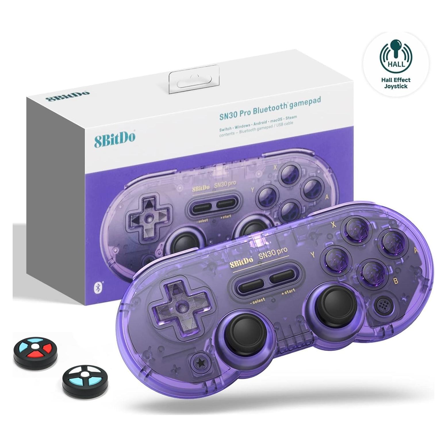 Controlador Inalámbrico 8Bitdo SN30 Pro Bluetooth Rumble