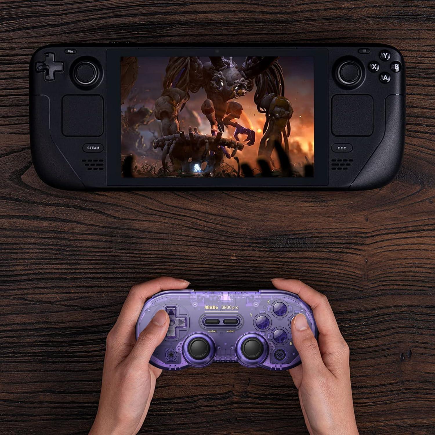 Controlador Inalámbrico 8Bitdo SN30 Pro Bluetooth Rumble
