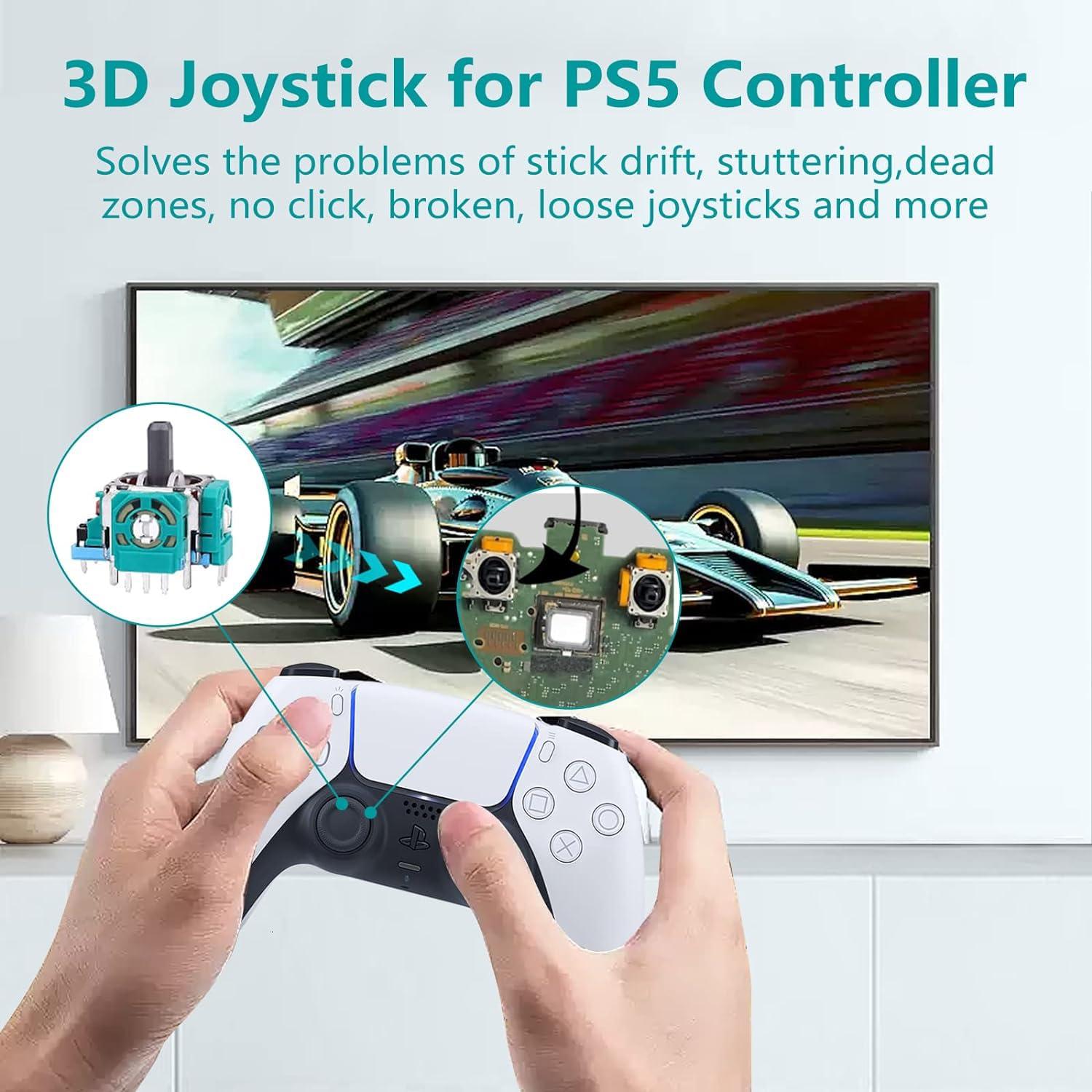 Reemplazo Joysticks Analógicos 3D PS5 COMZPLIFE 4 Piezas