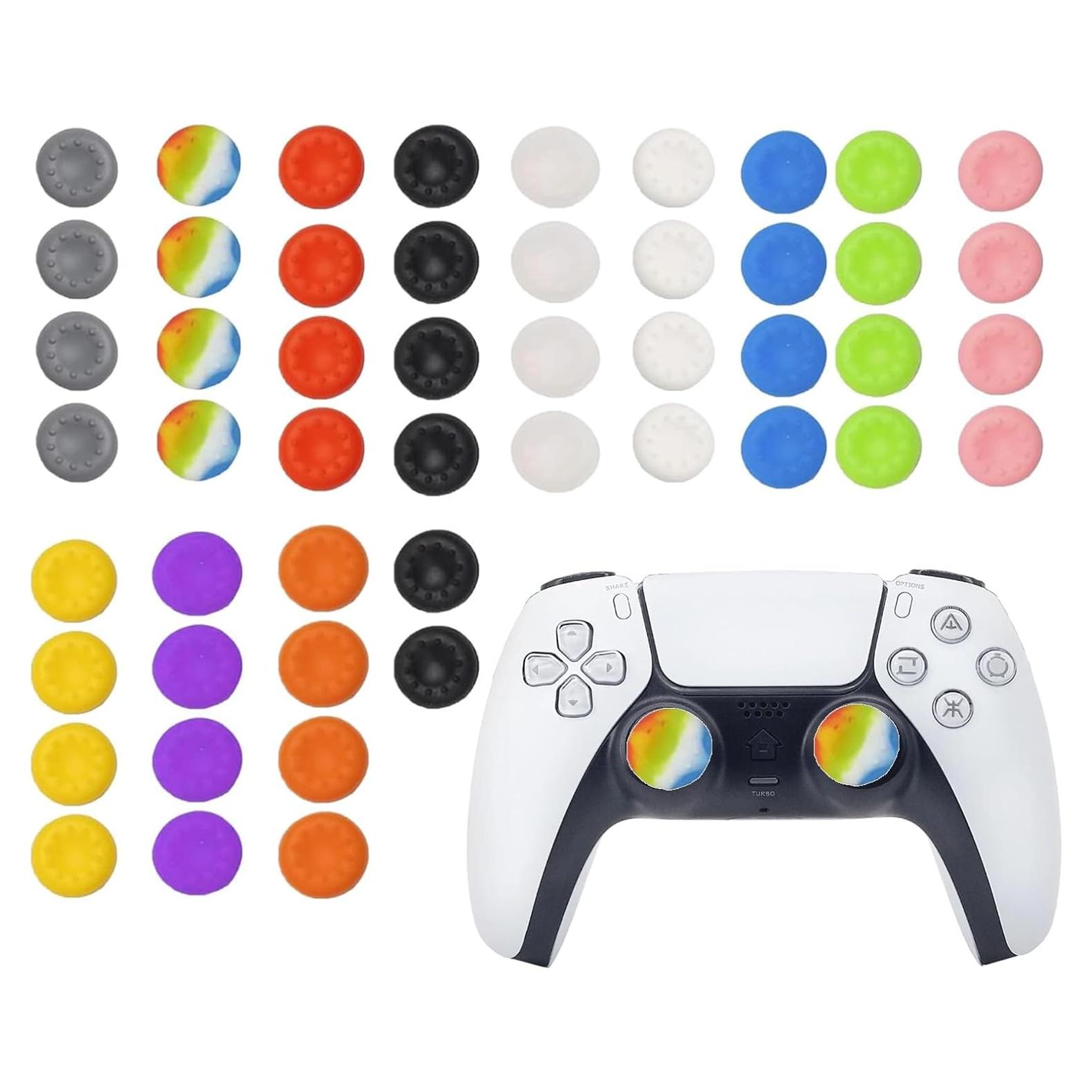 Agarraderas de Pulgar de Silicona CTHTBZ 50PCS para PS5 PS4 Xbox